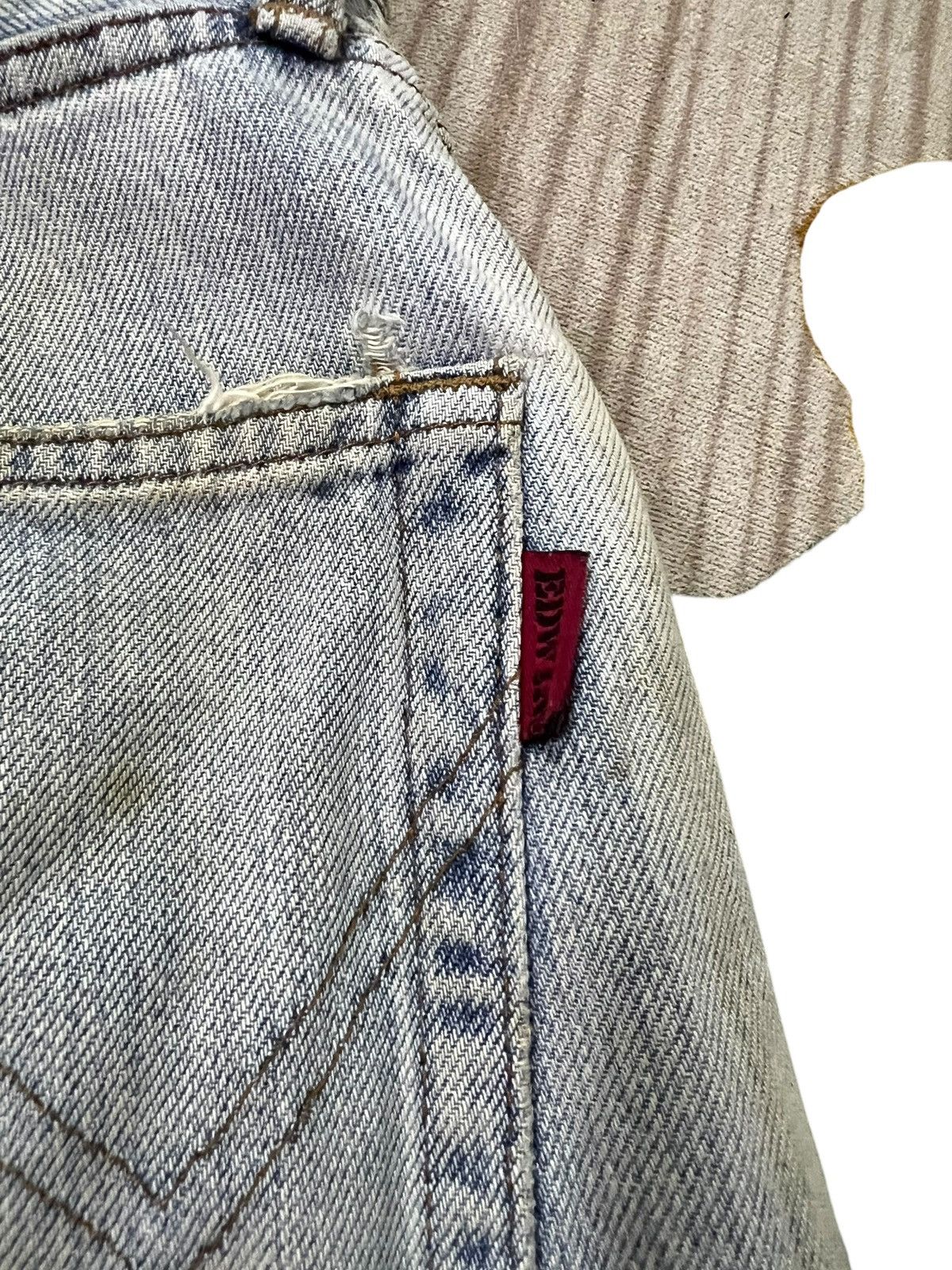 Edwin Vintage Edwin Baggy Distressed Faded Dirty Jean Very Rare Size US 30 / EU 46 - 17 Thumbnail