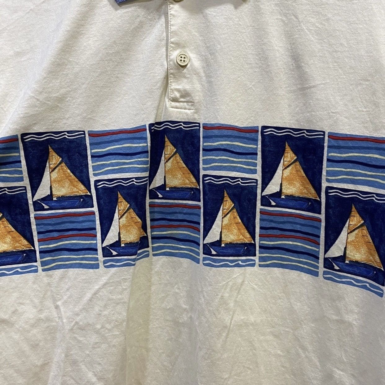 Alfred Dunhill 🔥BEST OFFER🔥 Vintage 90s Dunhill Yacth Polo Shirts Size US L / EU 52-54 / 3 - 3 Thumbnail