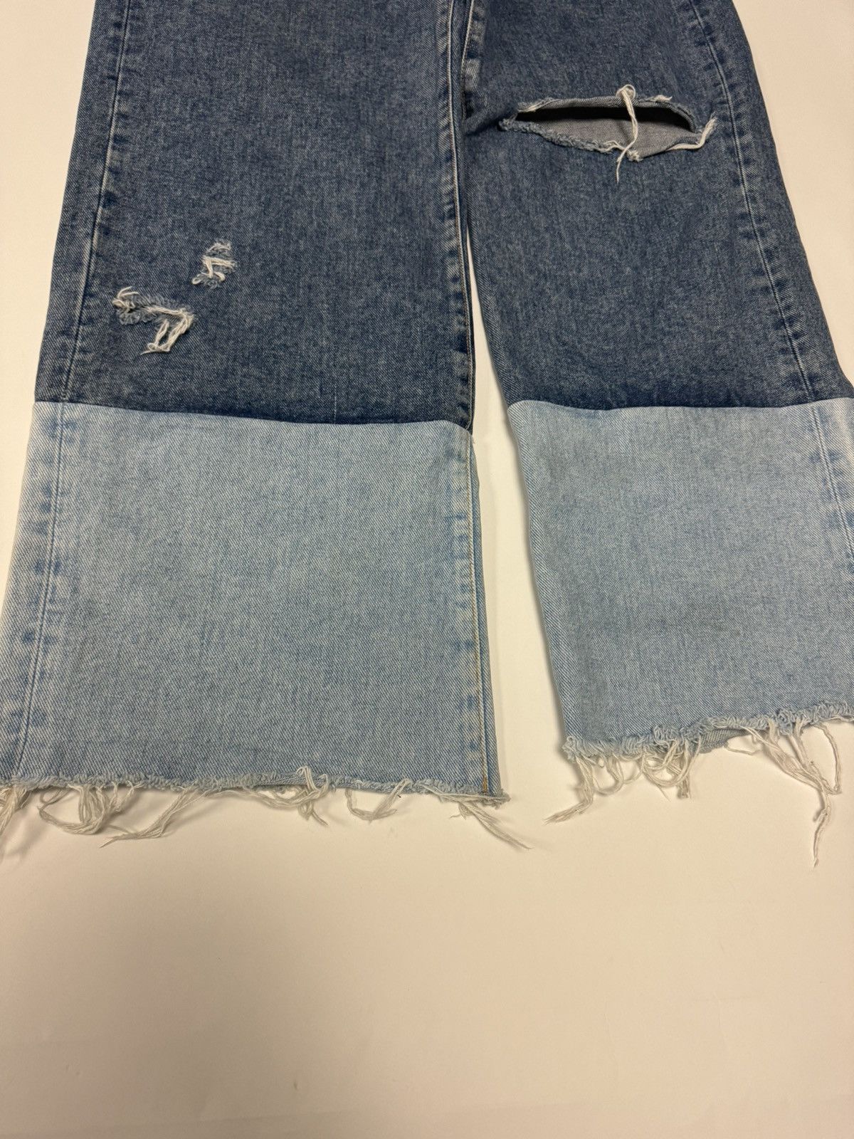 Simon Miller Simon Miller Wide Leg Split Wash Denim Size US 30 / EU 46 - 5 Thumbnail