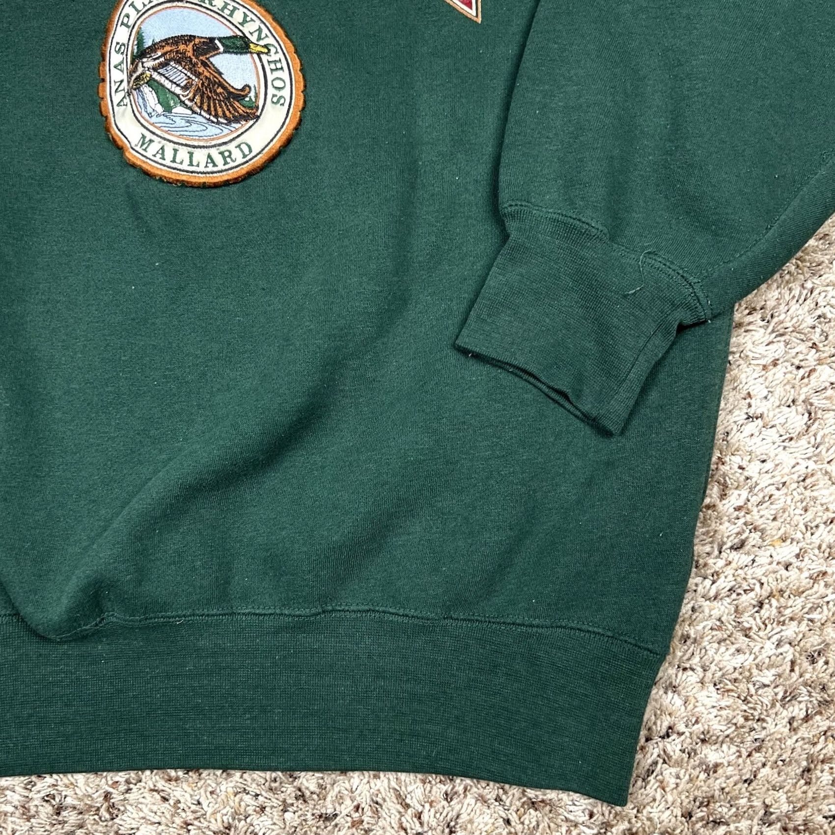 Vintage VINTAGE Midwest Mallard State Duck Graphic Gusset Crewneck Large Hunting Sweatshirt Mens Size US L / EU 52-54 / 3 - 5 Thumbnail