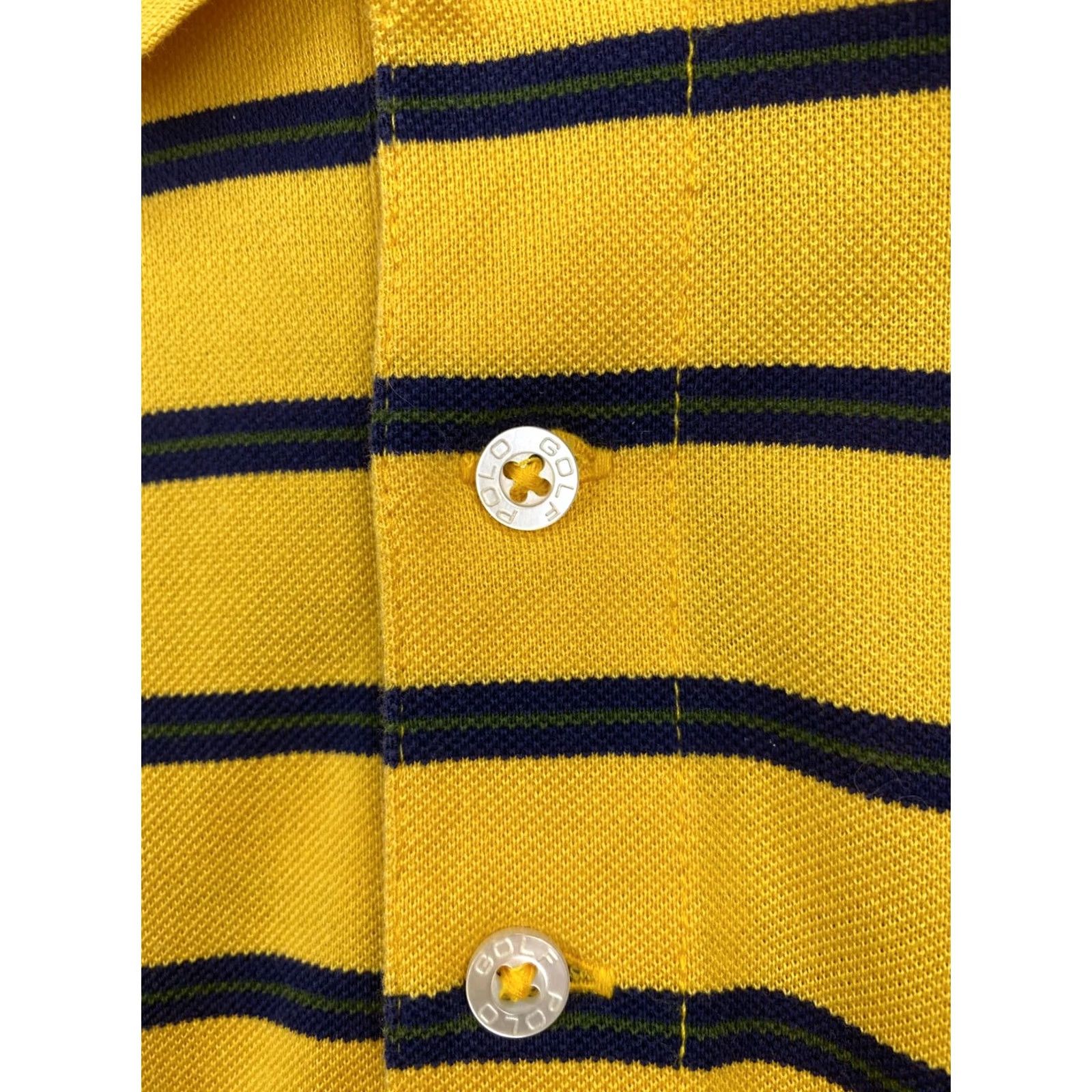 Ralph Lauren VINTAGE Polo Ralph Lauren Polo Golf T-Shirt 90s Yellow Mens M/L Short Sleeve Yellow 90s Golf Polo Ralph Lauren Mens Size US M / EU 48-50 / 2 - 6 Thumbnail