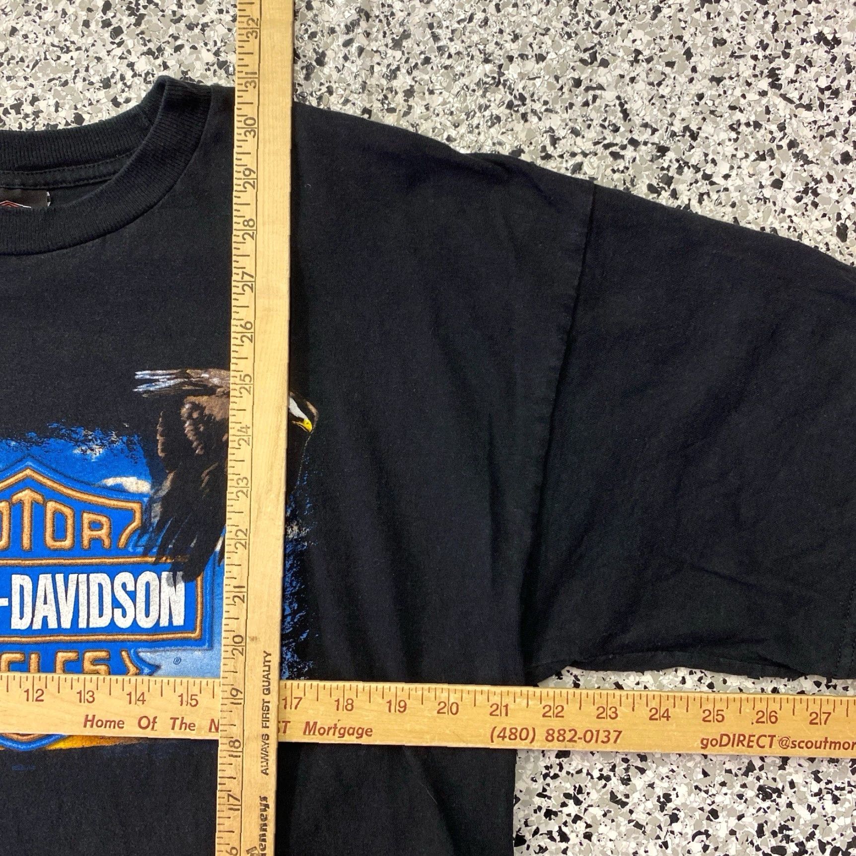 Harley Davidson VINTAGE Harley-Davidson T Shirt Adult XL Black Richmond Virginia Graphic Print Double-Sided Crew Neck Short Sleeve Men Size US XL / EU 56 / 4 - 2 Thumbnail