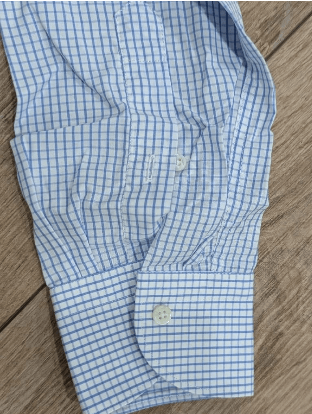 Canali CANALI Grid Cotton Dress Shirt Light Blue 40 US 15.75 Size US M / EU 48-50 / 2 - 5 Thumbnail
