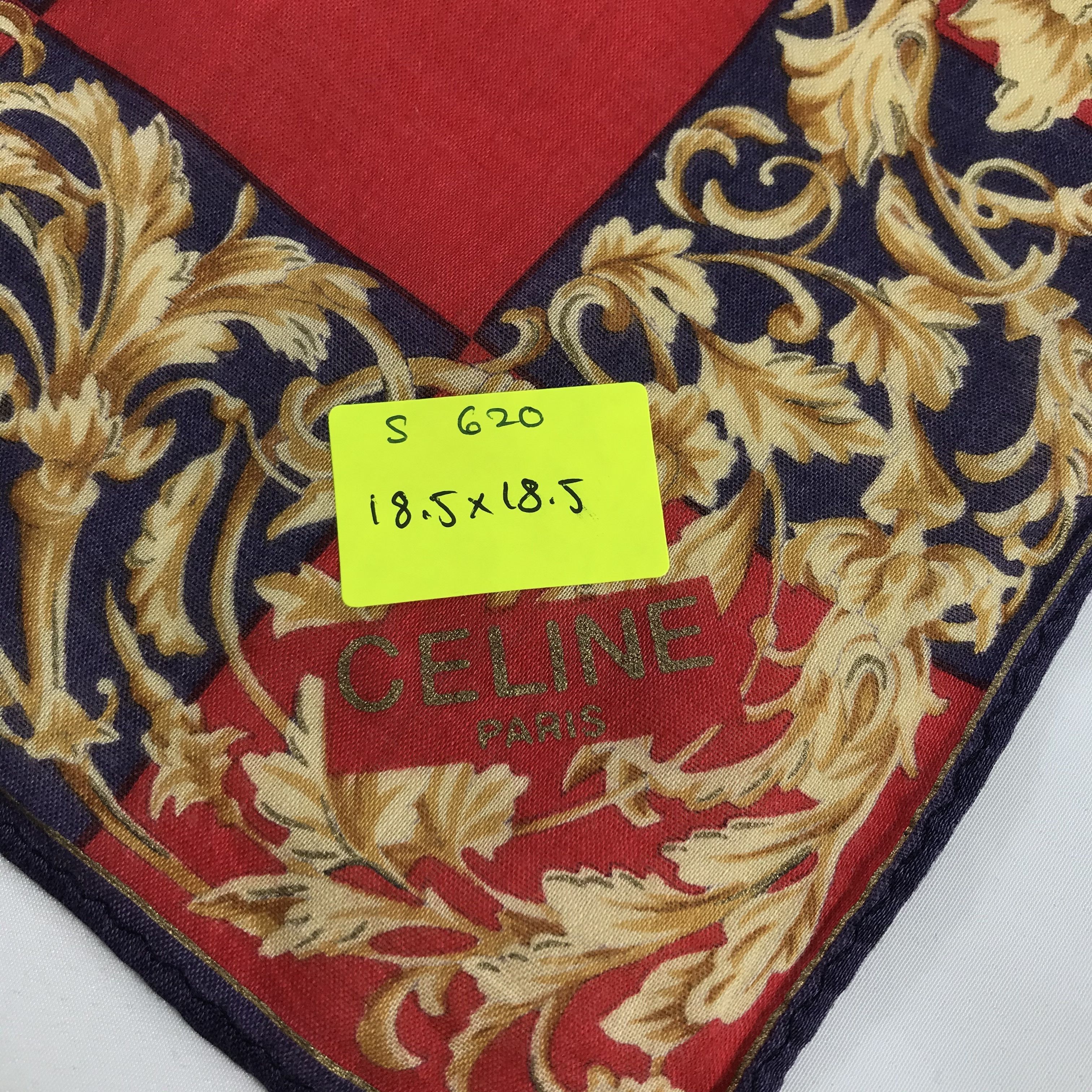 Celine × Vintage Celine Bandana / Handkerchief / Neckerchief - S620 Size ONE SIZE - 5 Thumbnail