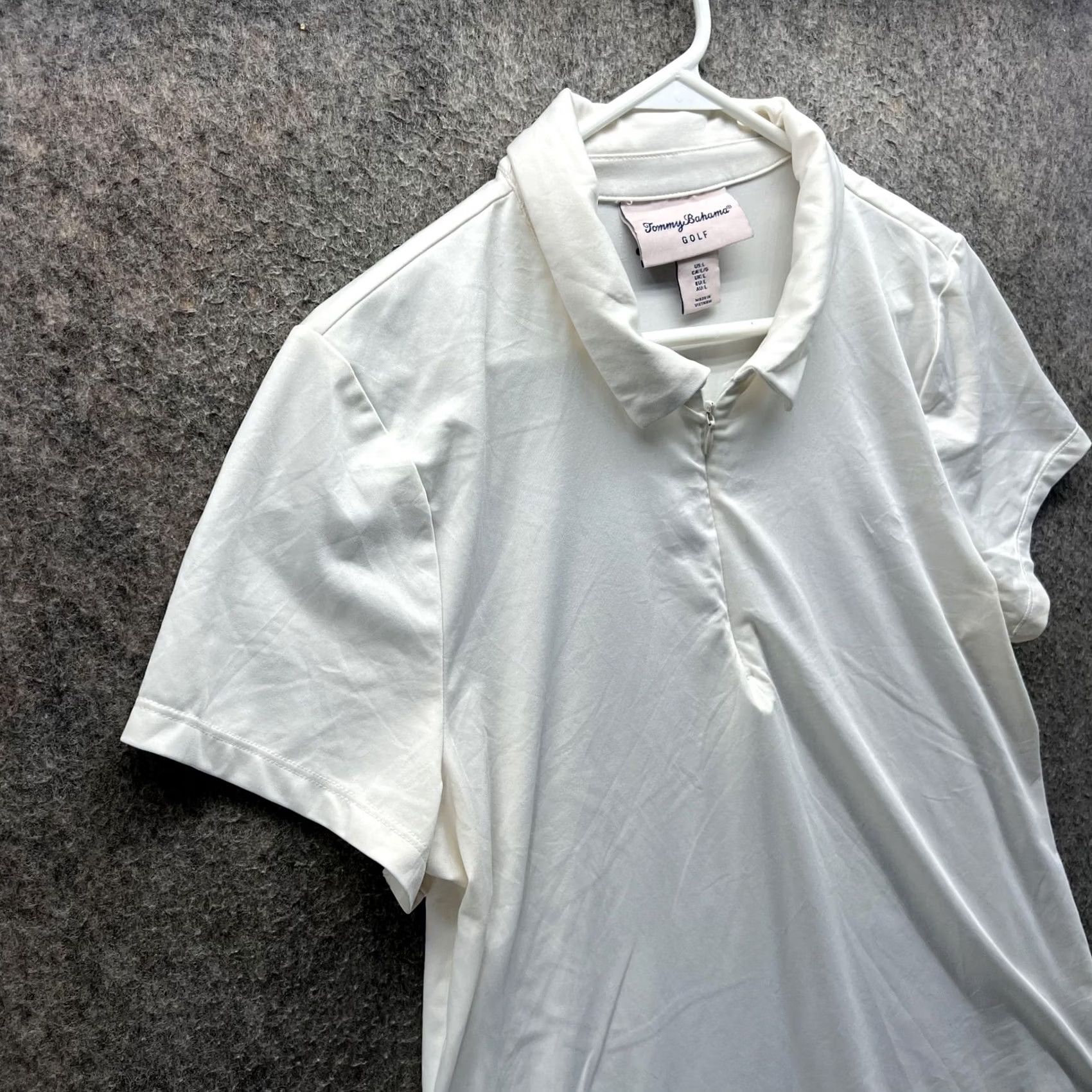 Tommy Bahama VINTAGE Tommy Bahama Golf Polo Shirt Womens L White Stretch 1/4 Zip Top Size L / US 10 / IT 46 - 4 Thumbnail