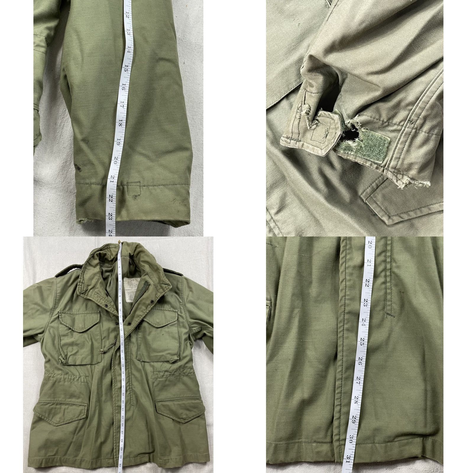 Vintage VINTAGE Army Military Jacket Green Canvas Lined Field Coat M Men Mid-Length Militaria Decade Militaria Mens Coat Size US M / EU 48-50 / 2 - 8 Thumbnail