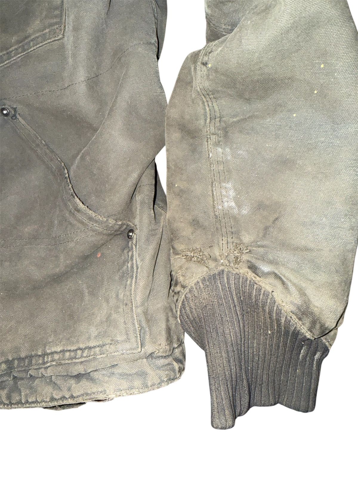 Carhartt Brown Carhartt Detroit jacket with distressed details Size US M / EU 48-50 / 2 - 7 Thumbnail