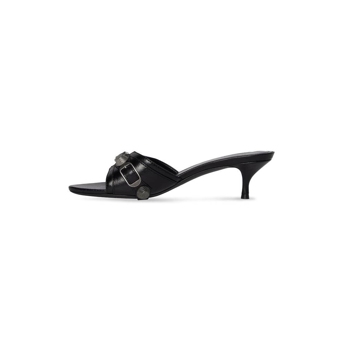 Balenciaga o1w1db10825 Cagole 50mm Sandals in Black Size US 11 / IT 41 - 4 Thumbnail