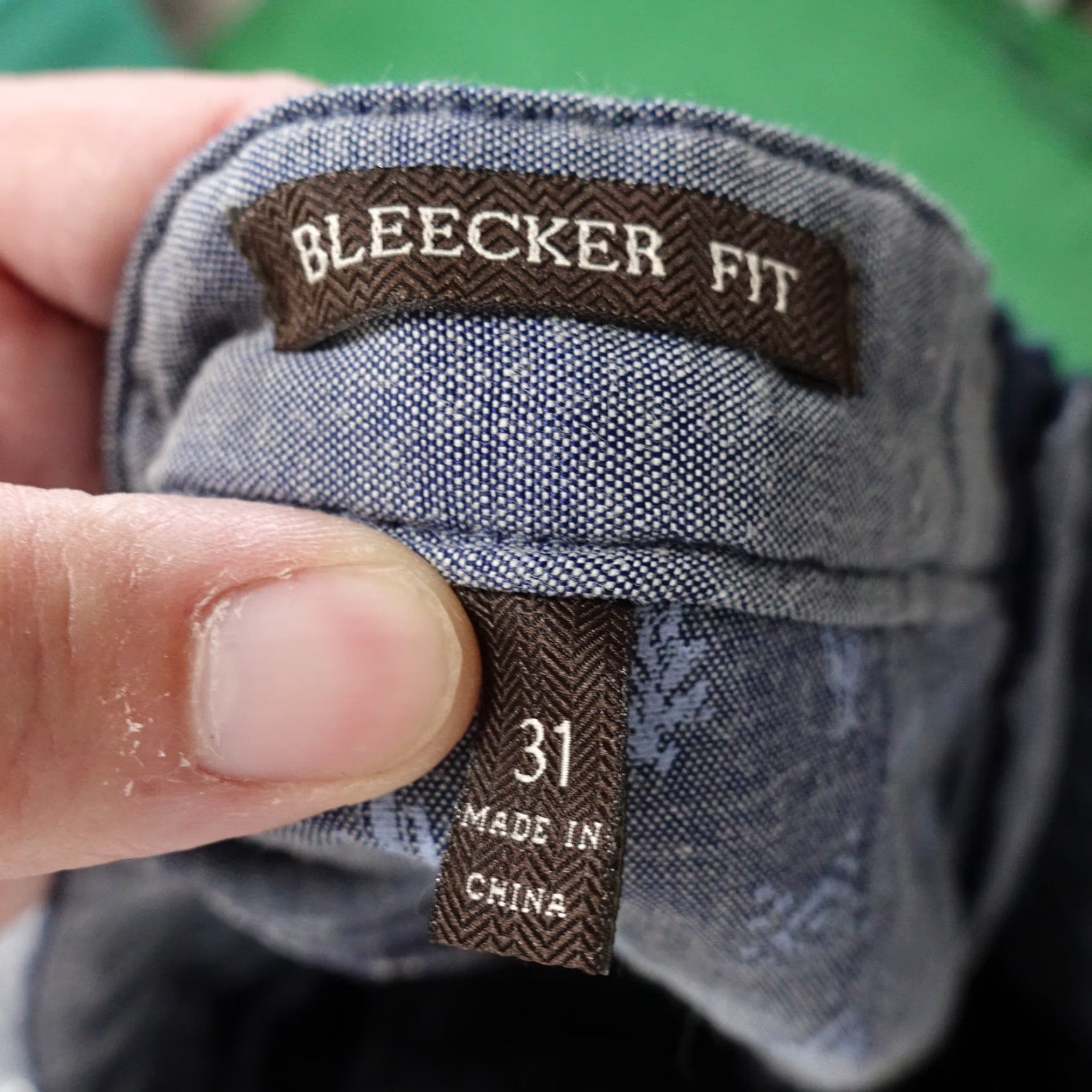 Vintage Vintage Jachs New York Bleecker Fit Check Shorts Mens Size 31 Casual Navy Blue 8-Inch Inseam Size US 31 - 7 Thumbnail
