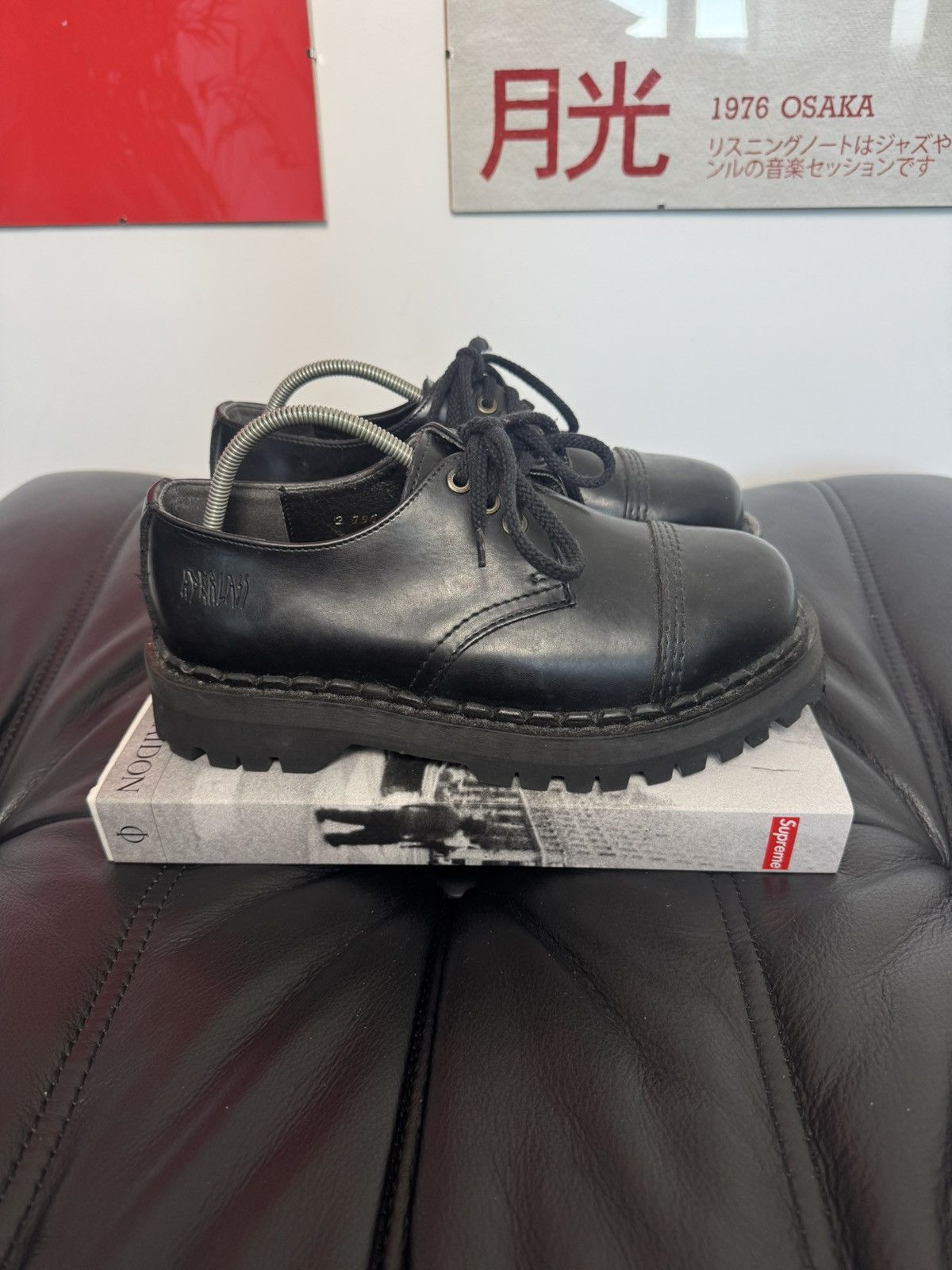 Leather Rare Vintage Avant Garde Platform Derby Leather Boots Grail Size US 7 / EU 40 - 1 Thumbnail