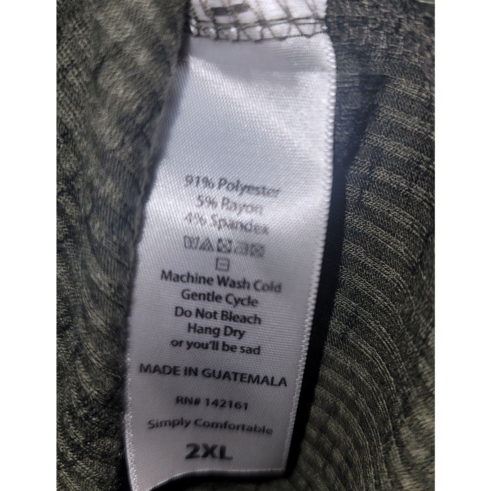Other LulaRoe Green Slub Knit Hi Low Hem Womens Shirt 2XL Plus Size XXL / US 16-18 / IT 52-54 - 4 Thumbnail
