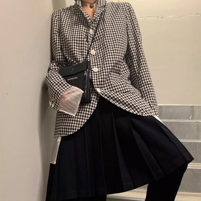 Comme des Garcons Comme Des Garcons 100% cotton fine plaid jacket Size US S / EU 44-46 / 1 - 9 Thumbnail