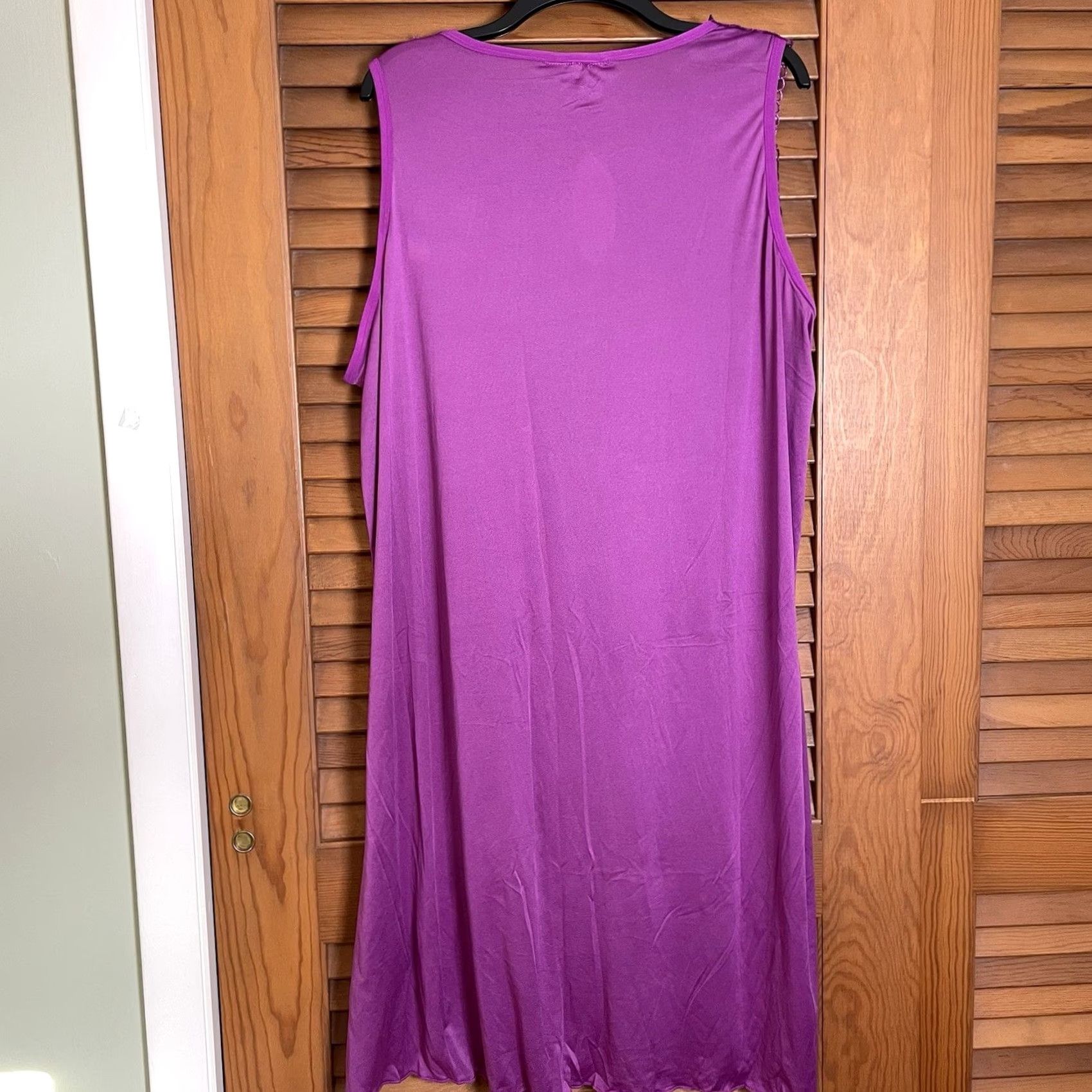 Vintage DREAMCREST Gown Women 2X Pink Nightgown Sleeveless Lace Trim Midi NWT Dreamcrest Size ONE SIZE - 3 Thumbnail