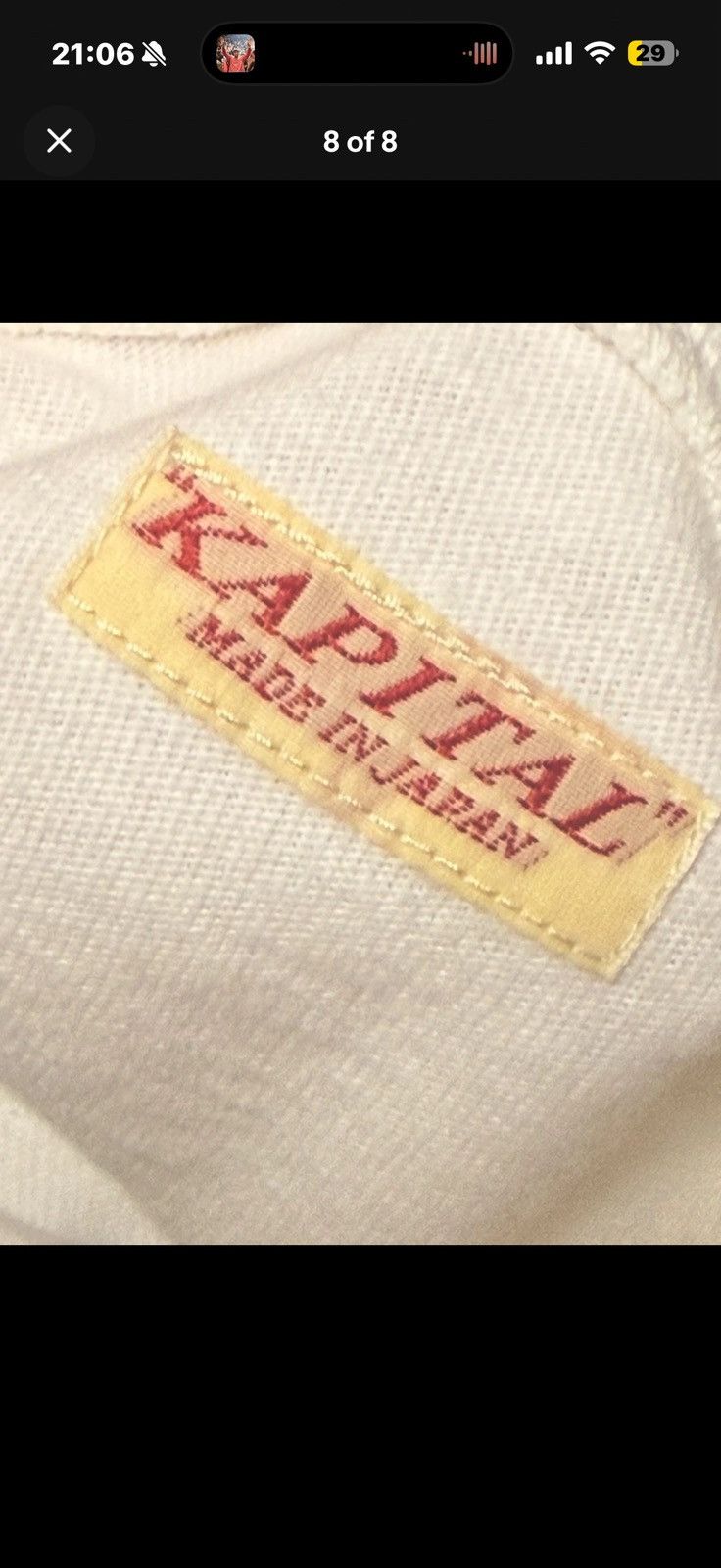 Kapital KAPITAL VINTAGE AIVY T SHIRT SIZE 4 (XL) Size US XL / EU 56 / 4 - 8 Thumbnail