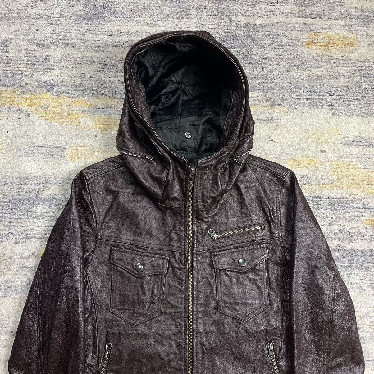 If Six Was Nine Japanese brand GGD gimmick bono leather jacket Size US M / EU 48-50 / 2 - 5 Thumbnail