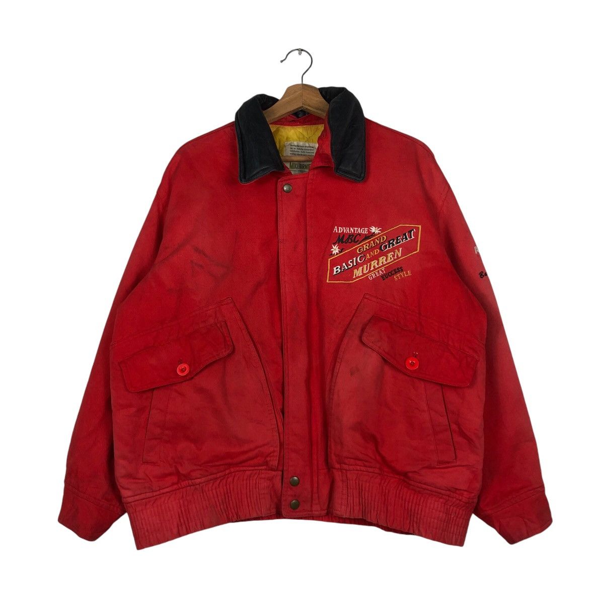 Japanese Brand Vintage Bomber Jacket Parachute Design Mikebirnies American Size US M / EU 48-50 / 2 - 2 Thumbnail