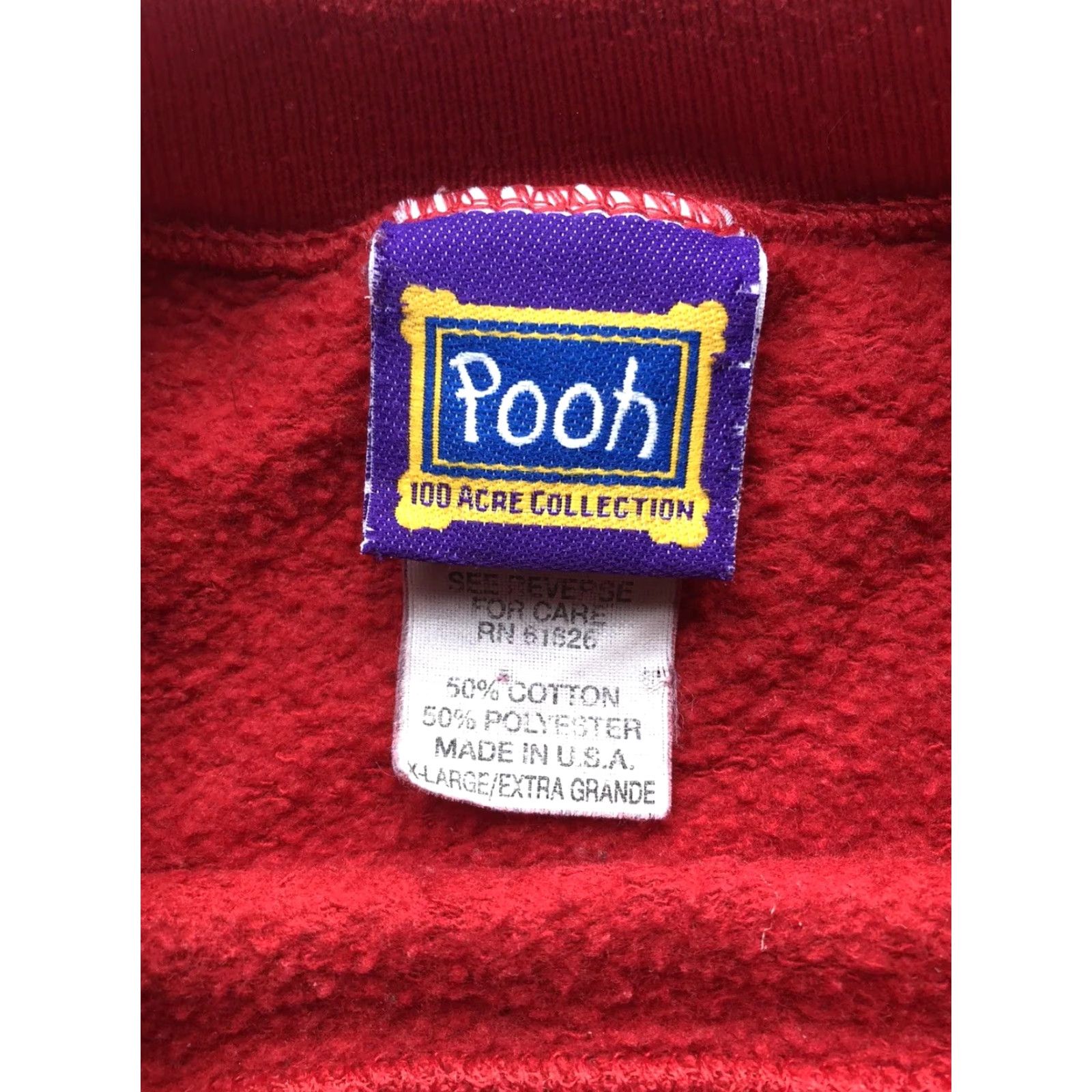 Vintage VTG Disney Pooh 100 Acre Collection Pullover Sweater XL Red Men SV 100 Acre Balloon Size US XL / EU 56 / 4 - 6 Thumbnail