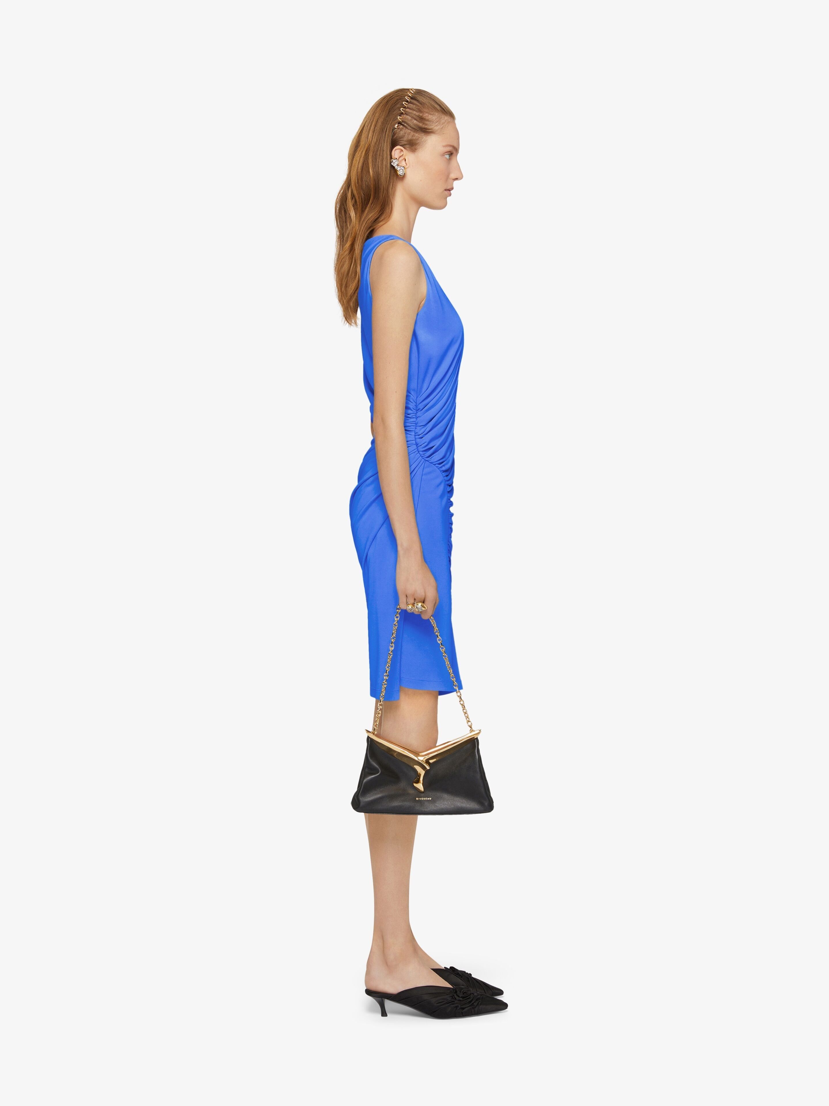 Givenchy o1w1db10825 Mini Sleeveless Side Draoed Draped Dress Size XS / US 0-2 / IT 36-38 - 3 Thumbnail