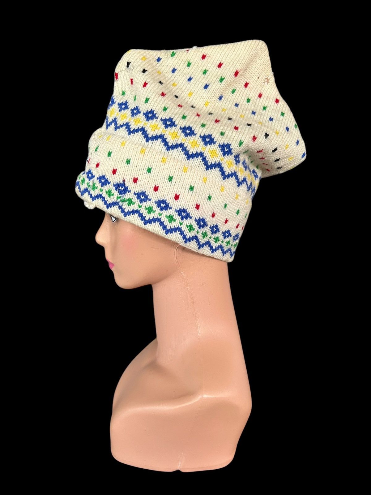 Japanese Brand × Kapital × Vintage Olympic Vintage Calgary 88' Distressed Knitt Beanie hats wol Size ONE SIZE - 5 Thumbnail