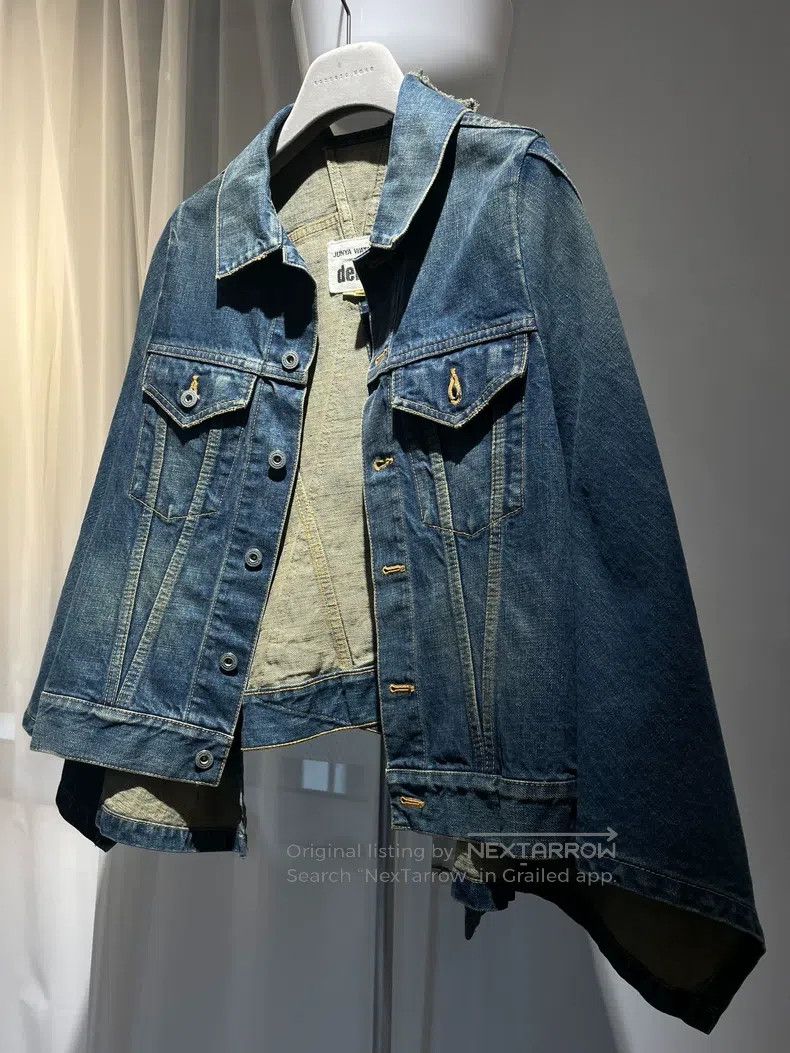 Junya Watanabe Junya Watanabe Denim Shawl Coat Size US S / EU 44-46 / 1 - 1 Thumbnail