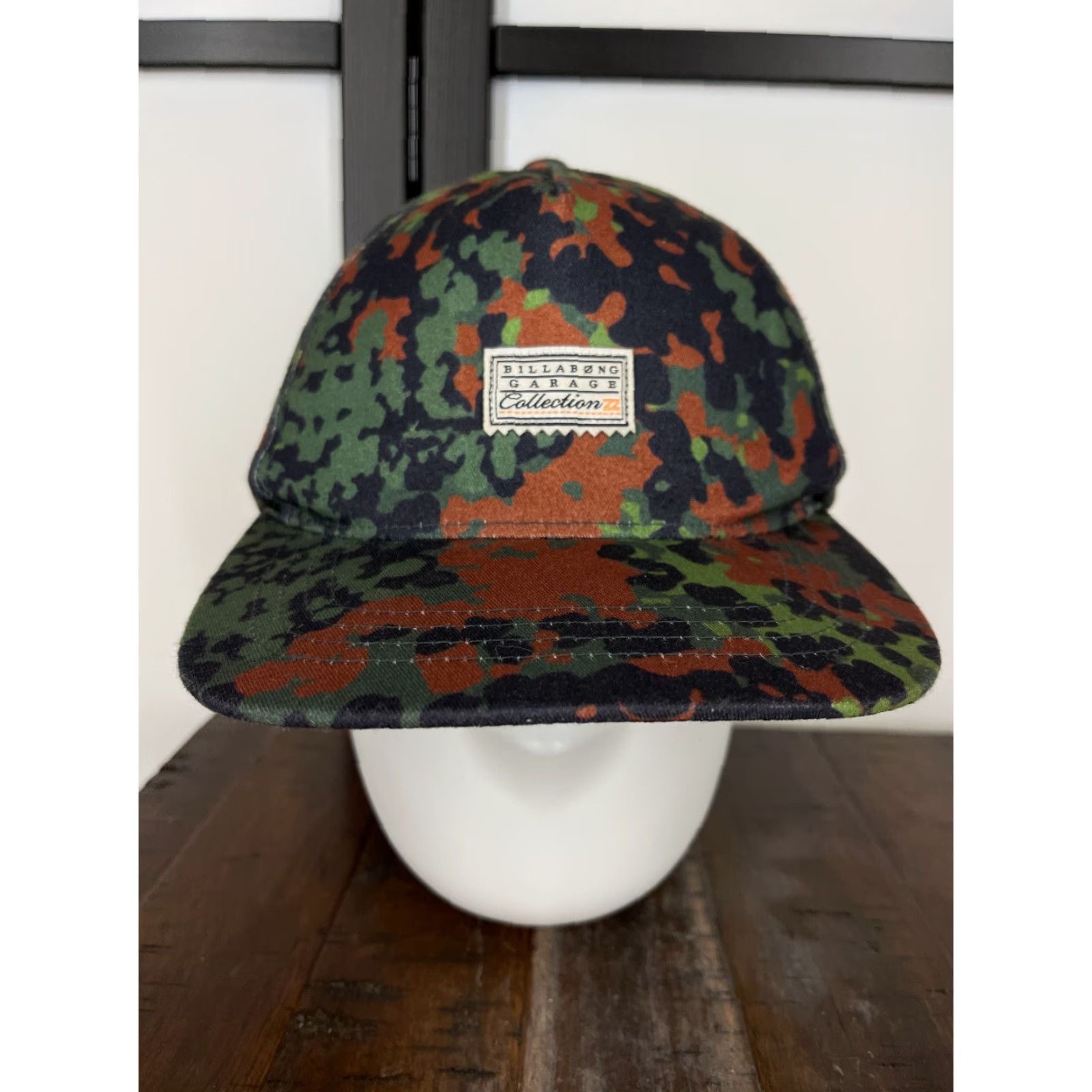 Billabong Billabong Hat Cap Snap Back Adult One Size Green Camo Polyester Blend Surf Skate Camouflage 90s Mens Snapback Size ONE SIZE - 2 Thumbnail