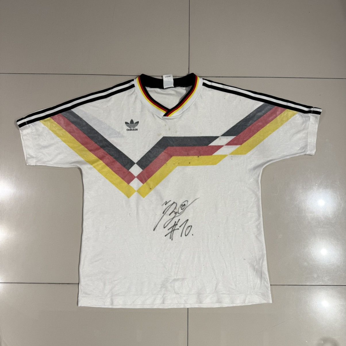 Vintage Vintage German 1990 World Cup Champion Jersey Size US L / EU 52-54 / 3 - 1 Thumbnail