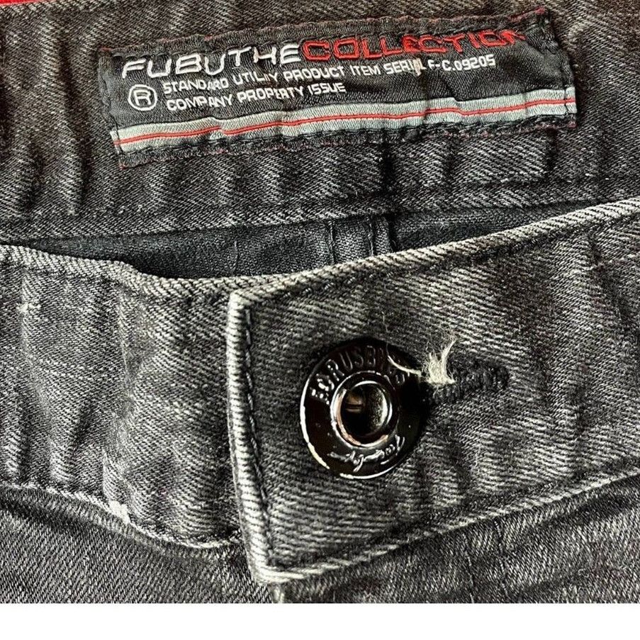Fubu Vintage FUBU Black Mens Jeans (34x28) Y2K NYC Bridge 90s Size US 34 / EU 50 - 7 Thumbnail