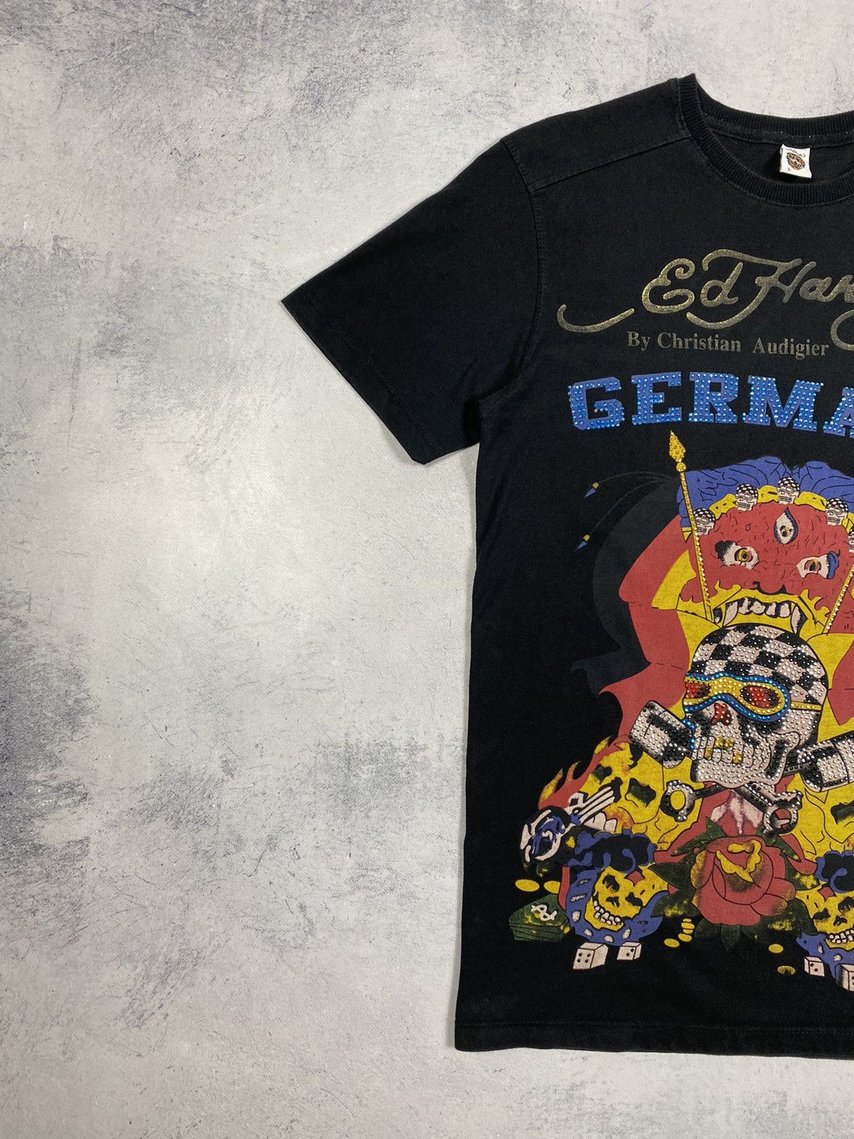 Ed Hardy Vintage Y2K Ed Hardy By Christian Audigier Germany T Shirt Size US L / EU 52-54 / 3 - 3 Thumbnail