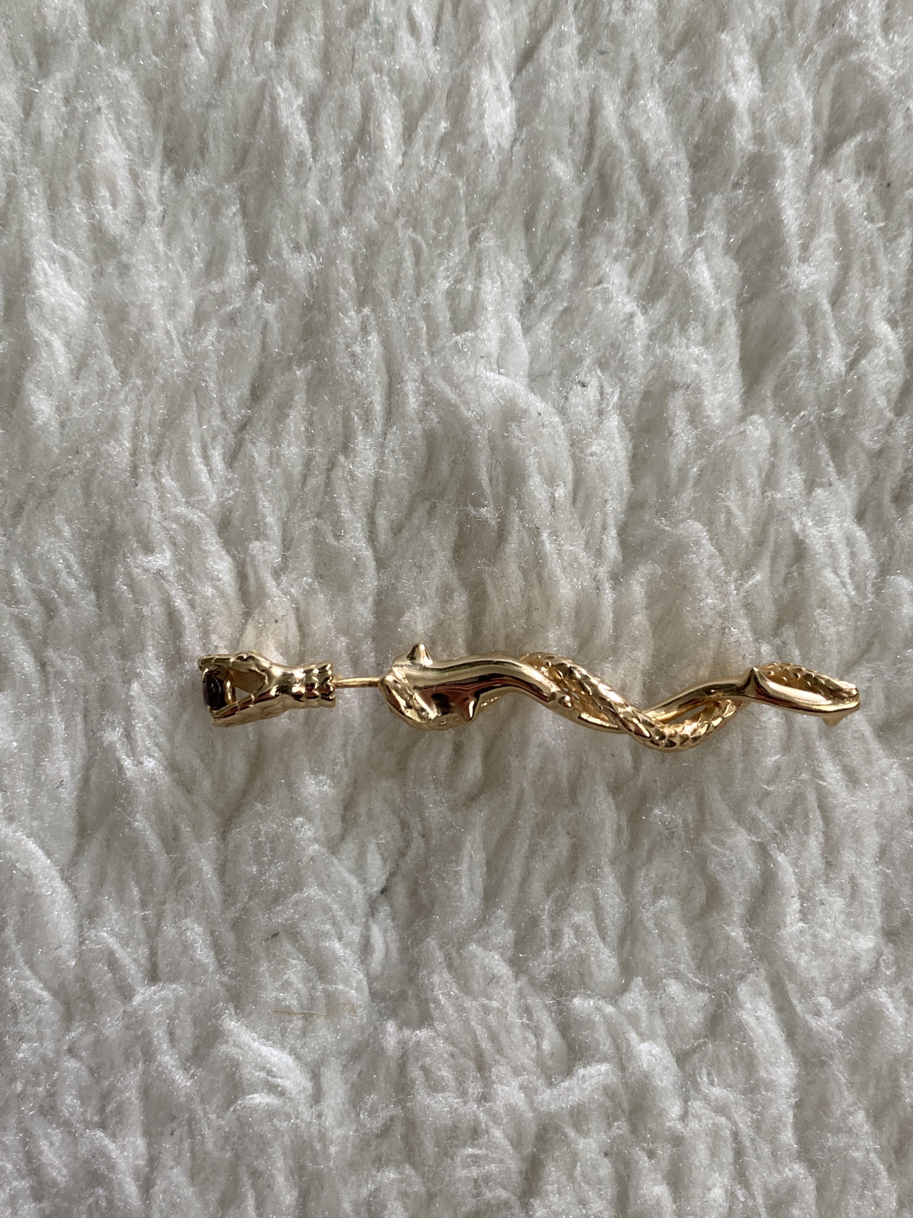 Other Snake & Thorns Single Earring – 18K Gold-Plated Size ONE SIZE - 1 Thumbnail