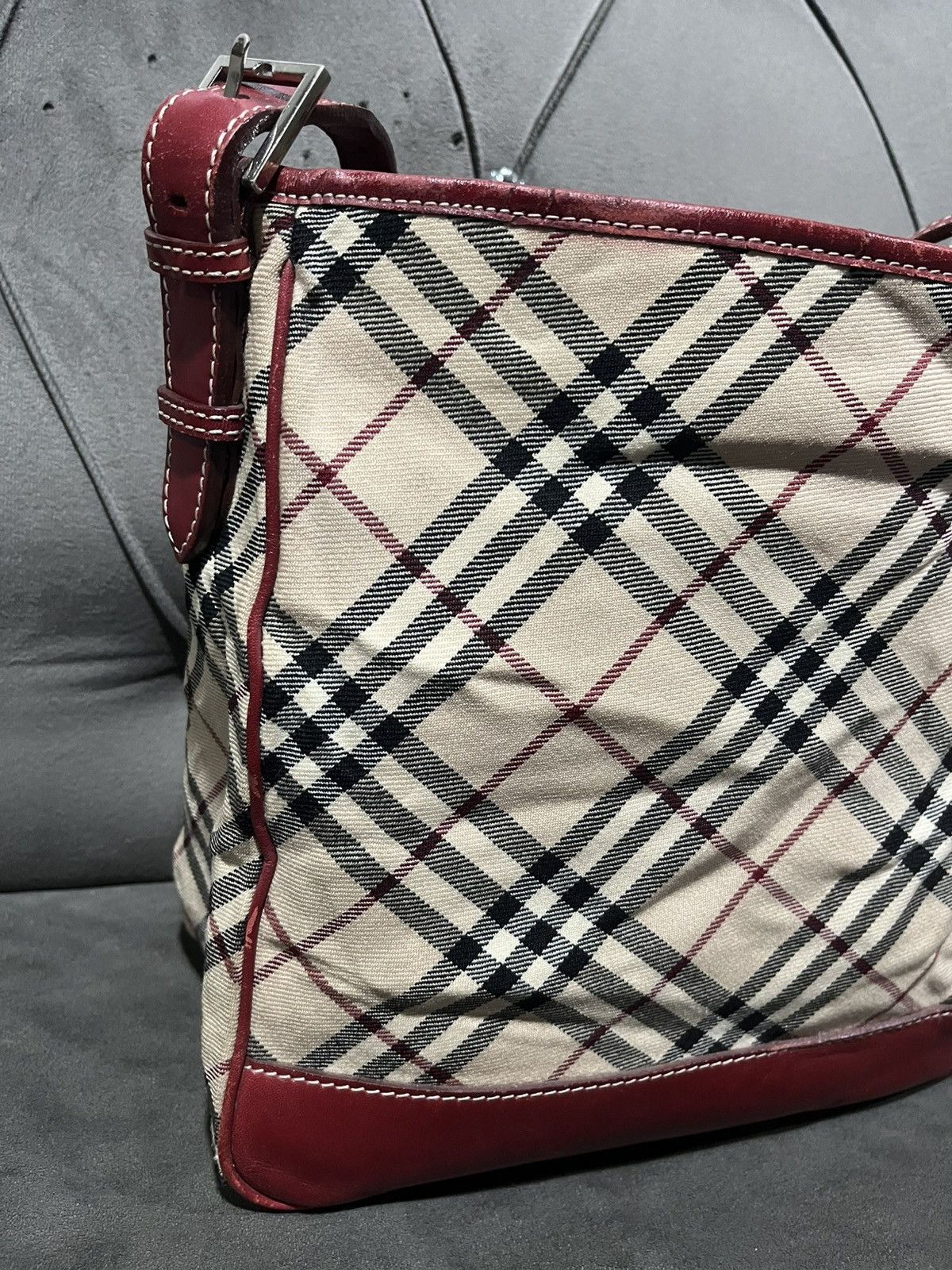 Burberry Auth BURBERRY Nova Check Blue Label Shoulder Bag Canvas Size ONE SIZE - 7 Thumbnail