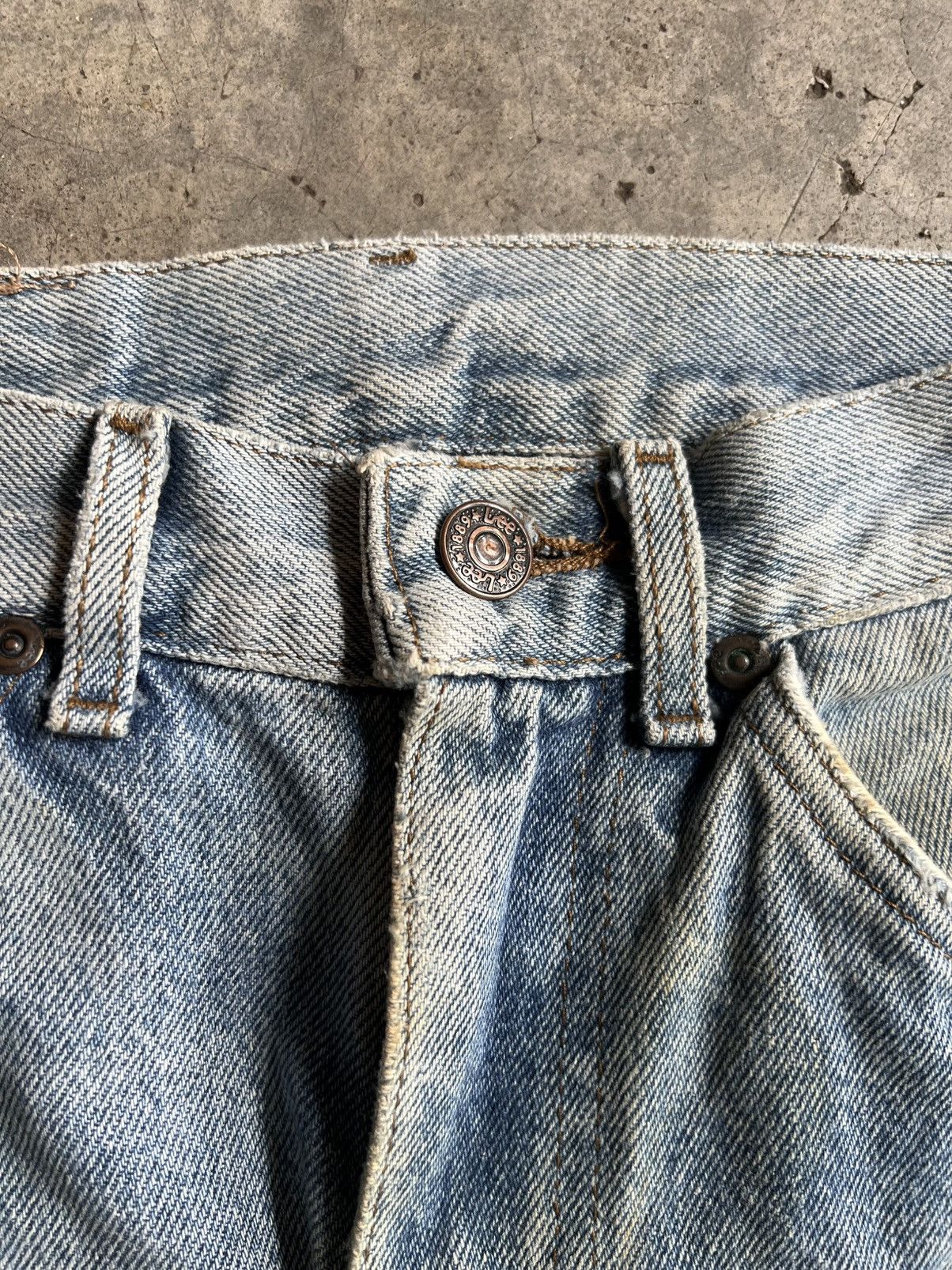 Lee Thrashed Vintage Lee Denim Pants Distressed EDR Size US 29 - 5 Thumbnail