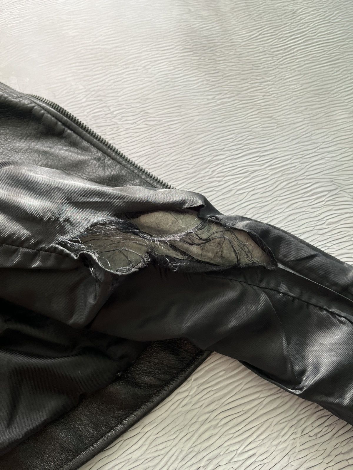 Balenciaga Balenciaga Vintage Leather Moto Jacket Luxury Black Size XS / US 0-2 / IT 36-38 - 16 Thumbnail