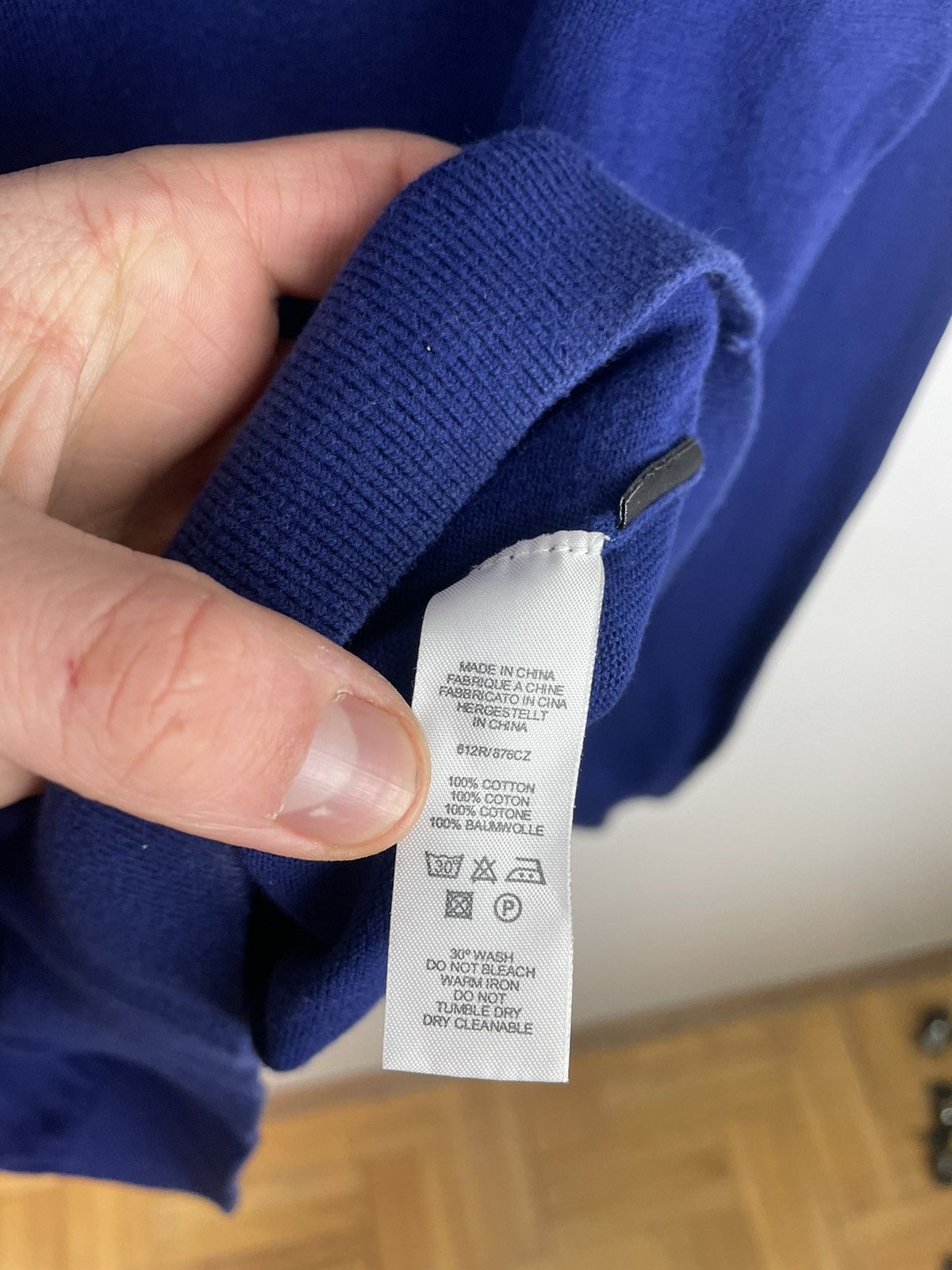Paul Smith Paul Smith Luxury Cotton Sweater Blue Size L Size US L / EU 52-54 / 3 - 5 Thumbnail
