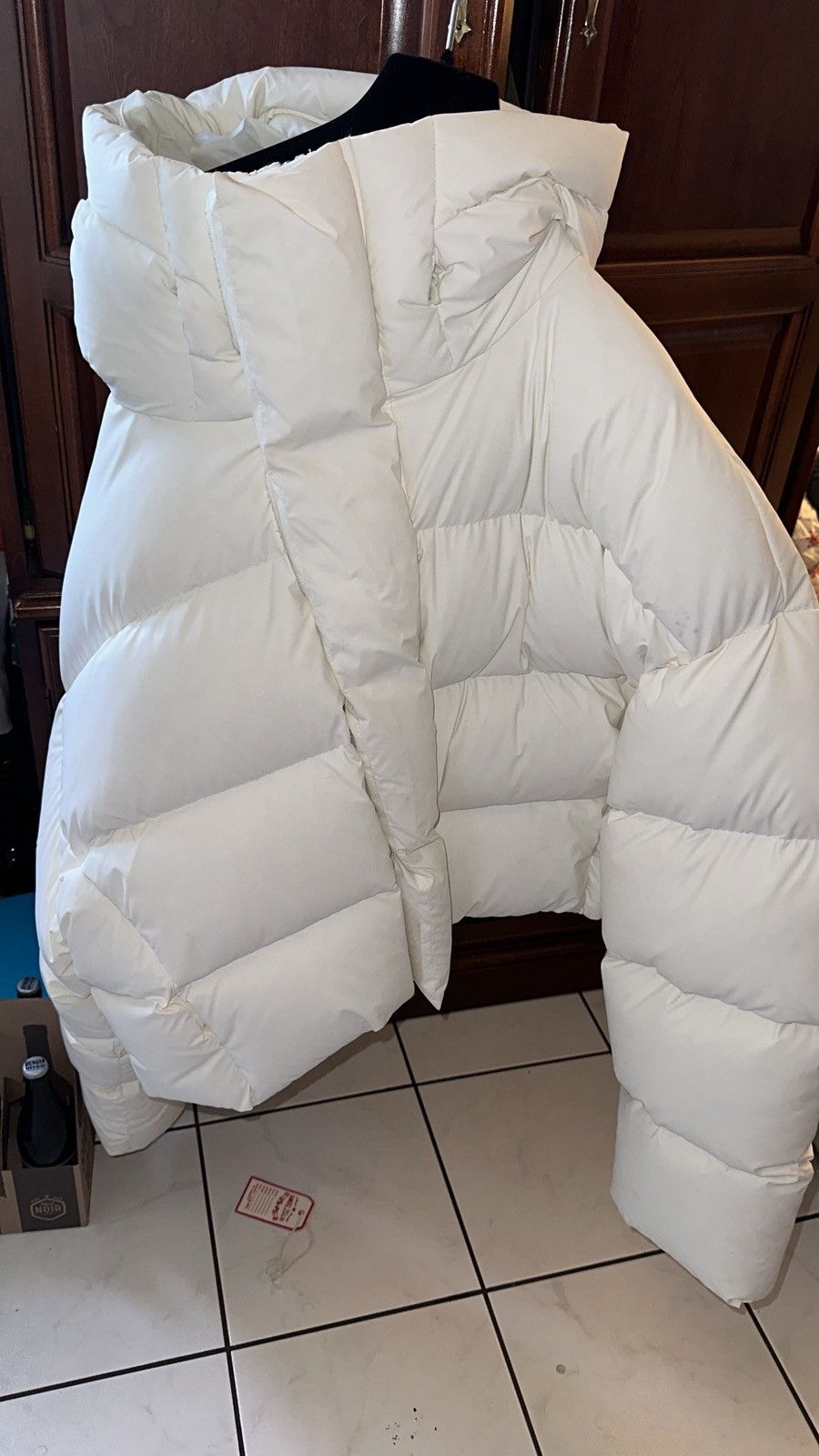 Entire Studios White MML Down Puffer Jacket Size US L / EU 52-54 / 3 - 4 Thumbnail