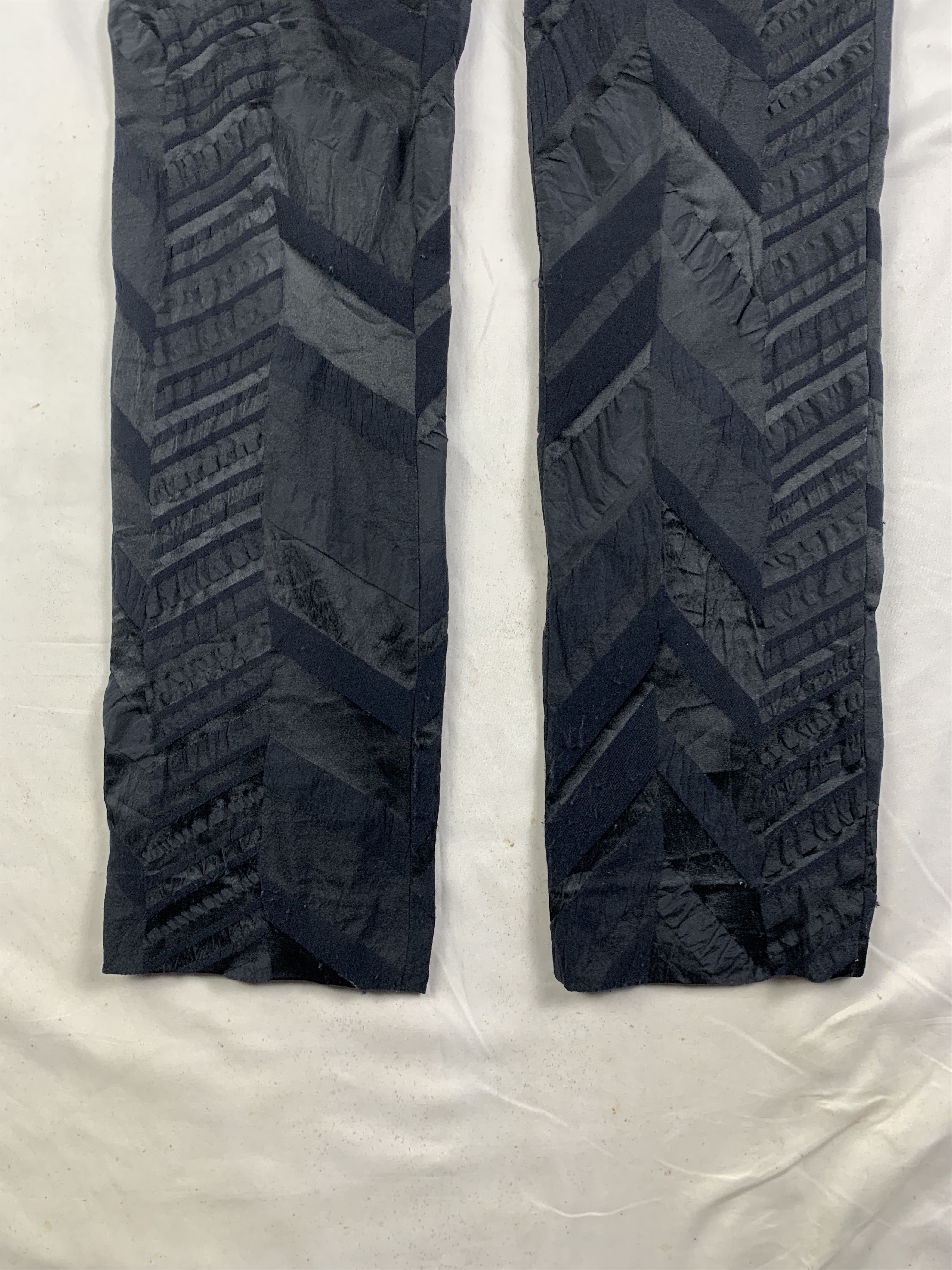 Issey Miyake 2000s Issey Miyake Black Geometric Pants (29) Size 29" - 6 Thumbnail