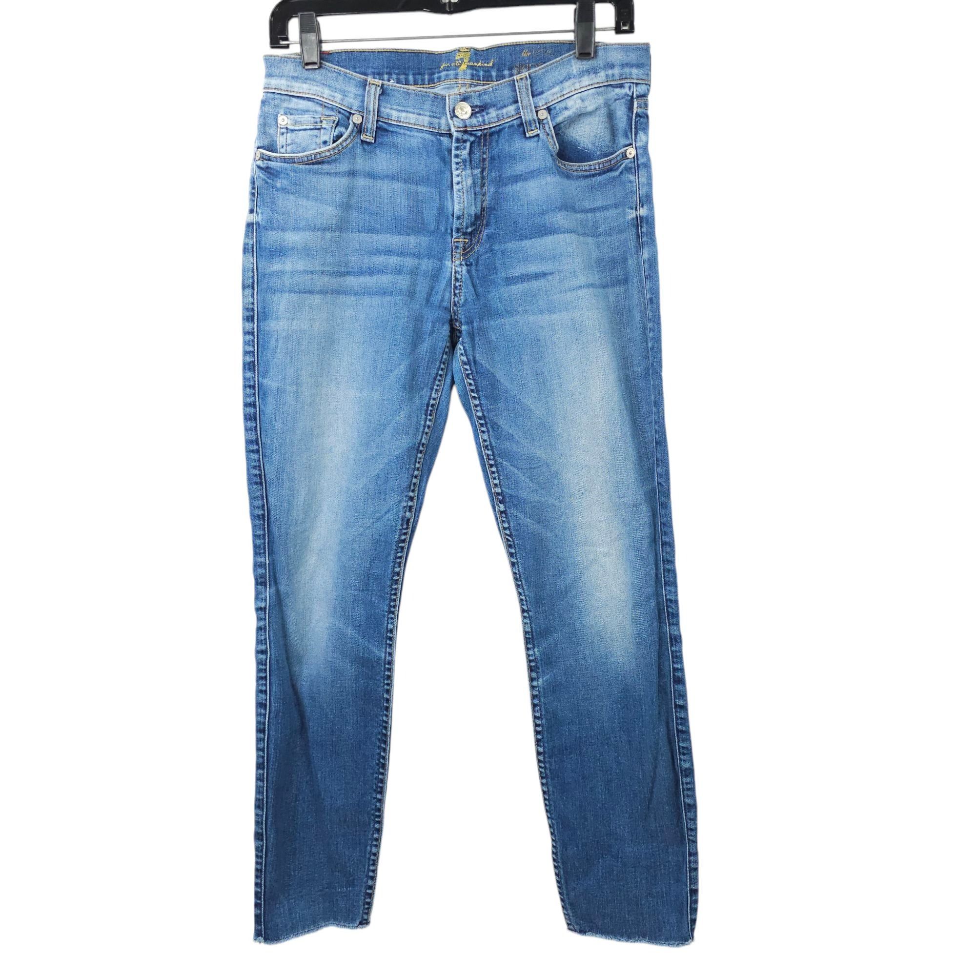 7 For All Mankind 7 For All Mankind The Ankle Skinny Stretch Denim Womens 29 Size 29" - 1 Thumbnail