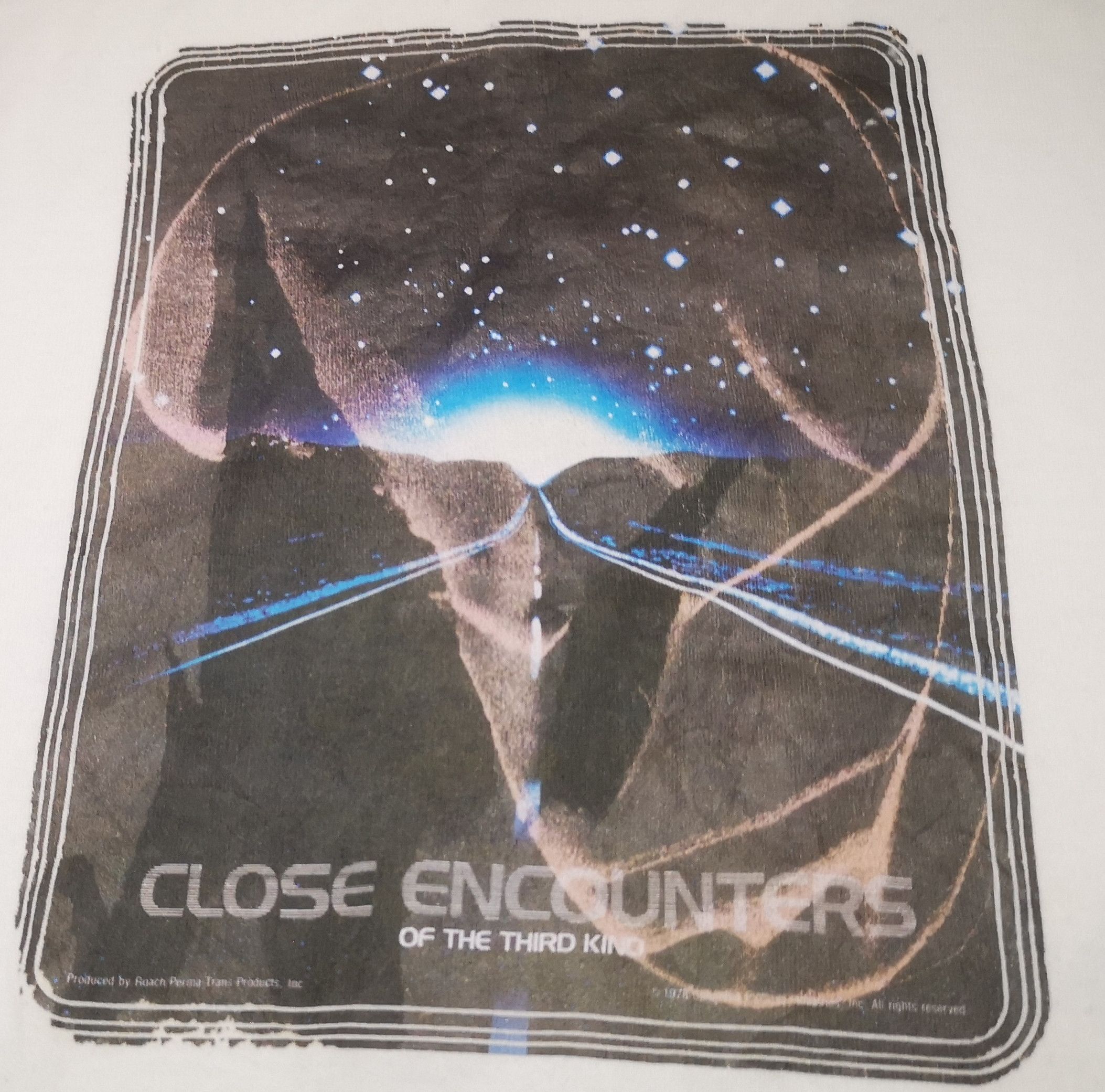 Vintage Vintage 70s Steven Spielberg Close Encounters Movie T Shirt Size US M / EU 48-50 / 2 - 4 Thumbnail