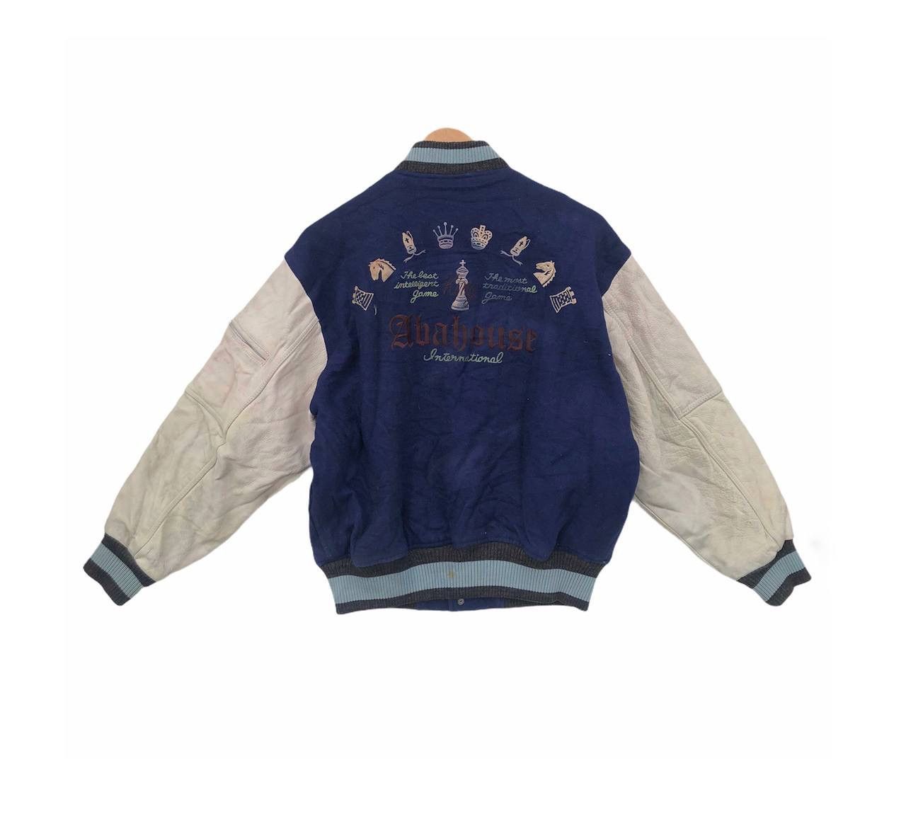 ABAHOUSE Vintage 80s Abahouse Japan Varsity Jacket Wool Leather Size US L / EU 52-54 / 3 - 2 Thumbnail