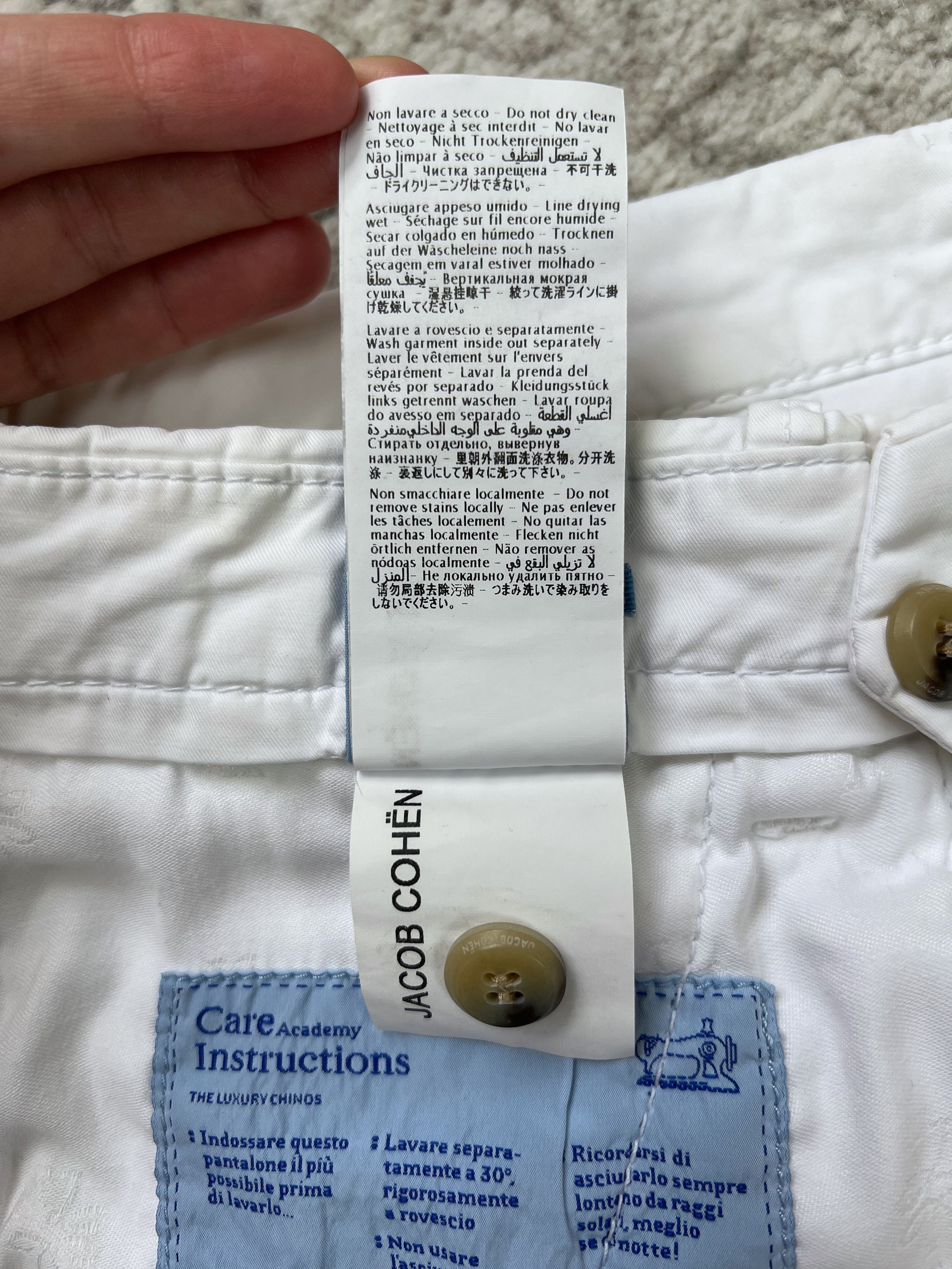 Jacob Cohen Jacob Cohën Bobby Comfort White Luxury Chino Pants 32 Size US 32 / EU 48 - 20 Thumbnail