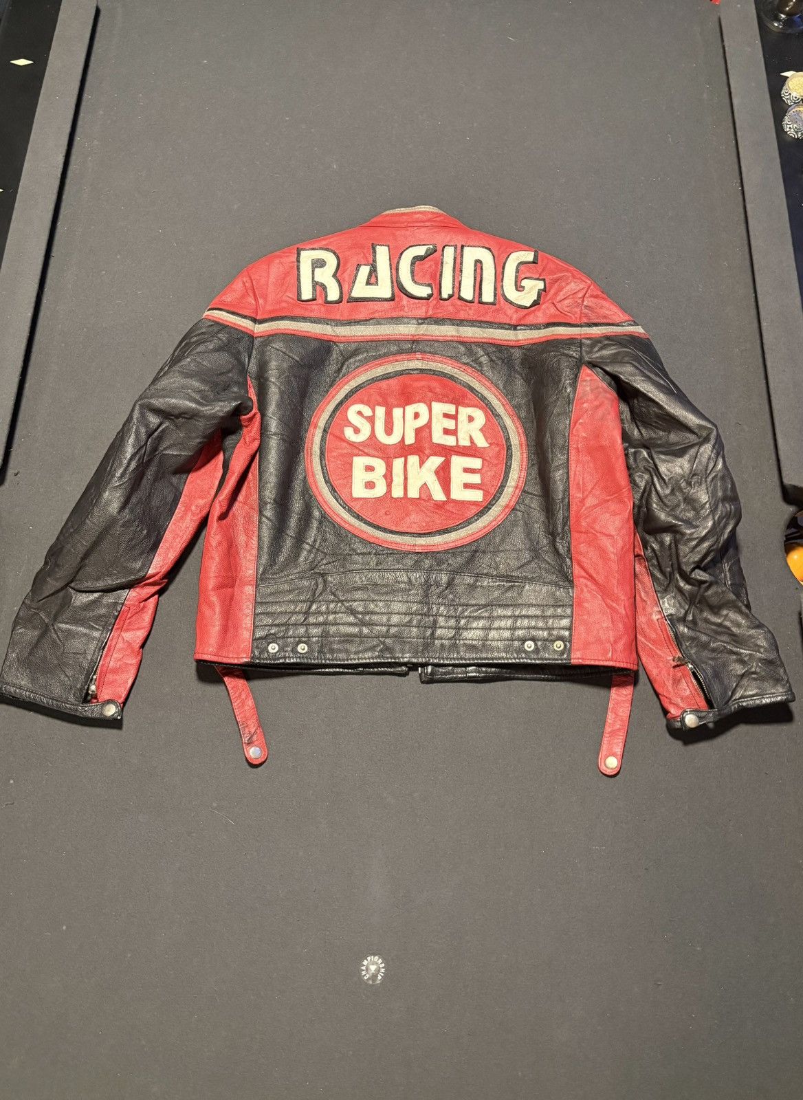 Harley Davidson Vintage Super Bike Cropped Leather Jacket Size US M / EU 48-50 / 2 - 2 Thumbnail