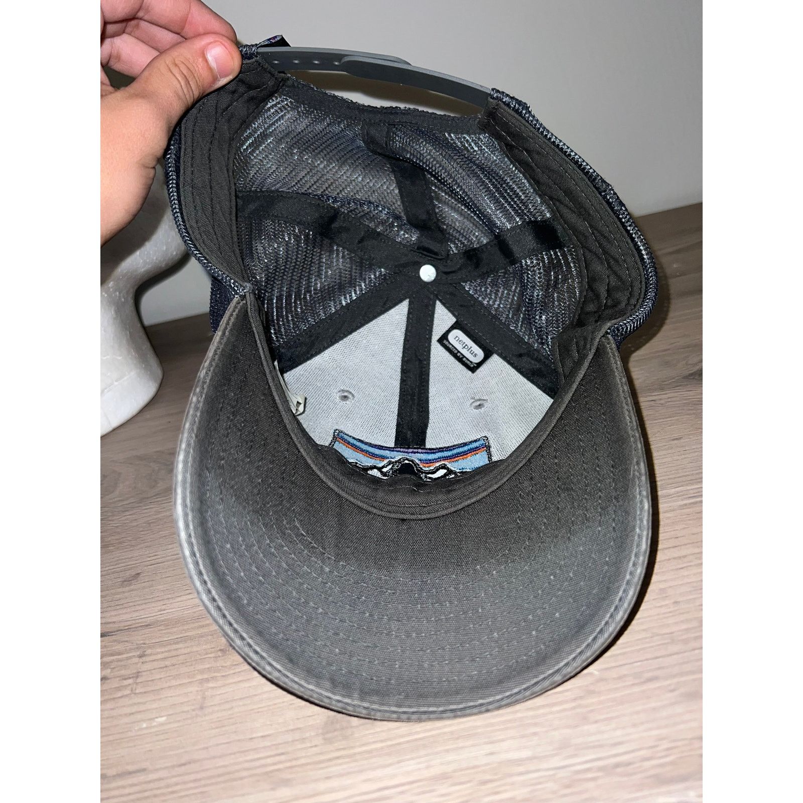 Patagonia Y2K Patagonia Outdoor Mountain Graphic Hat Stain Stained Size ONE SIZE - 7 Thumbnail