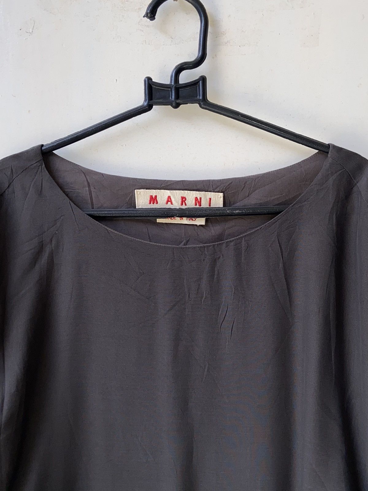 Marni MARNI Grey Long Sleeve T-Shirt Size S / US 4 / IT 40 - 3 Thumbnail