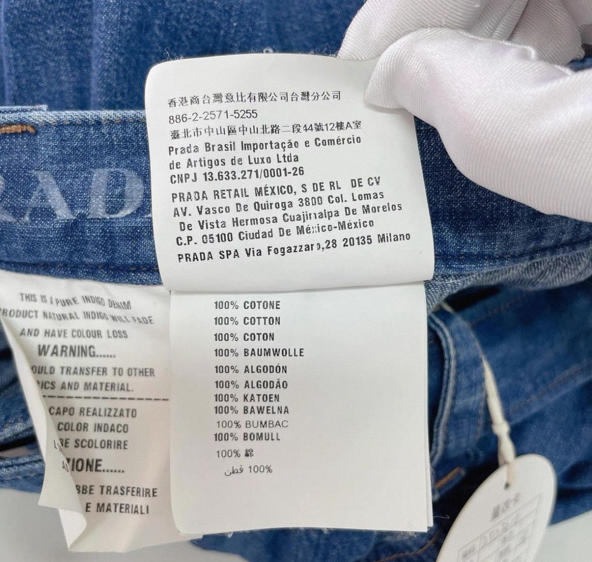 Prada Prada Blue Belted Pleated Denim Skirt-2506 Size 25" / US 0 / IT 36 - 7 Thumbnail