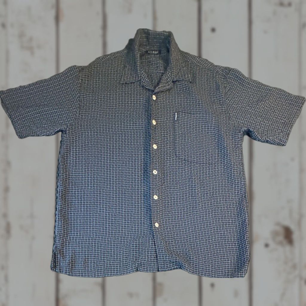 Guess GUESS SHIRT Men's Large Black Check Short Sleeve Button-Up Shirt Size US L / EU 52-54 / 3 - 1 Thumbnail