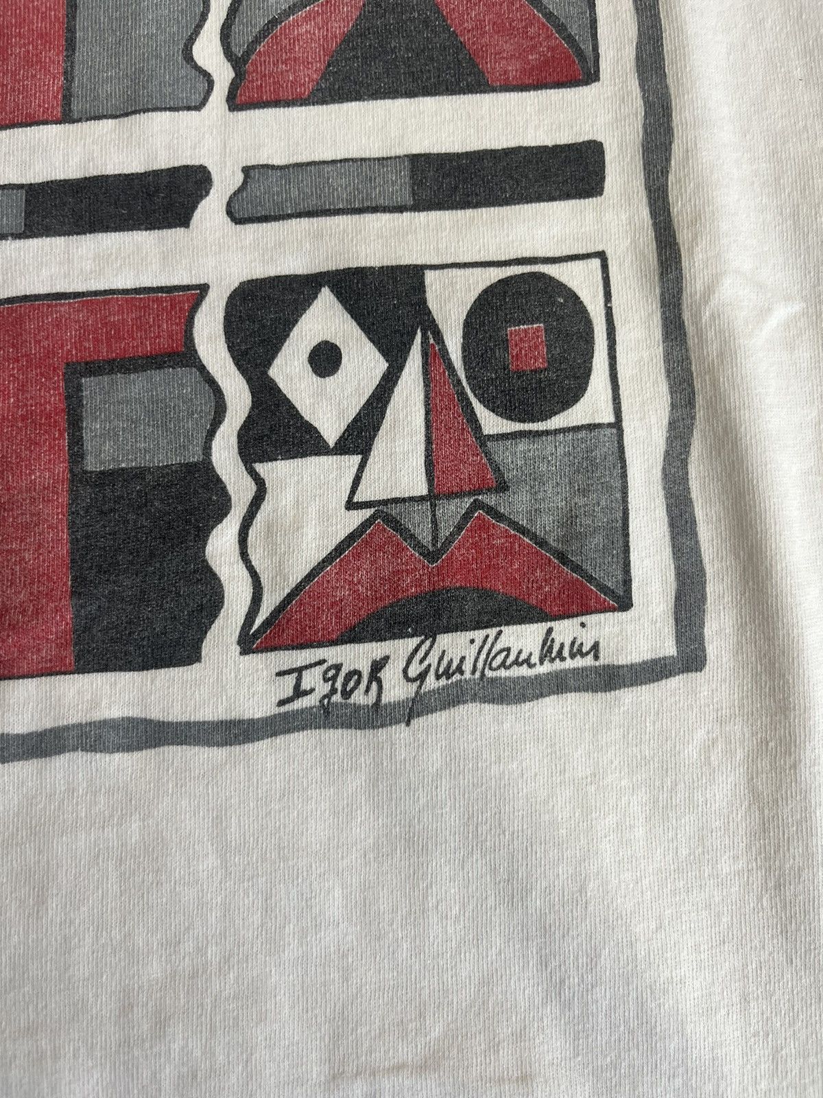 Arts & Science Vintage VOTE Art Design By Igor Guillaukim 90’s Tshirt Size US M / EU 48-50 / 2 - 9 Thumbnail