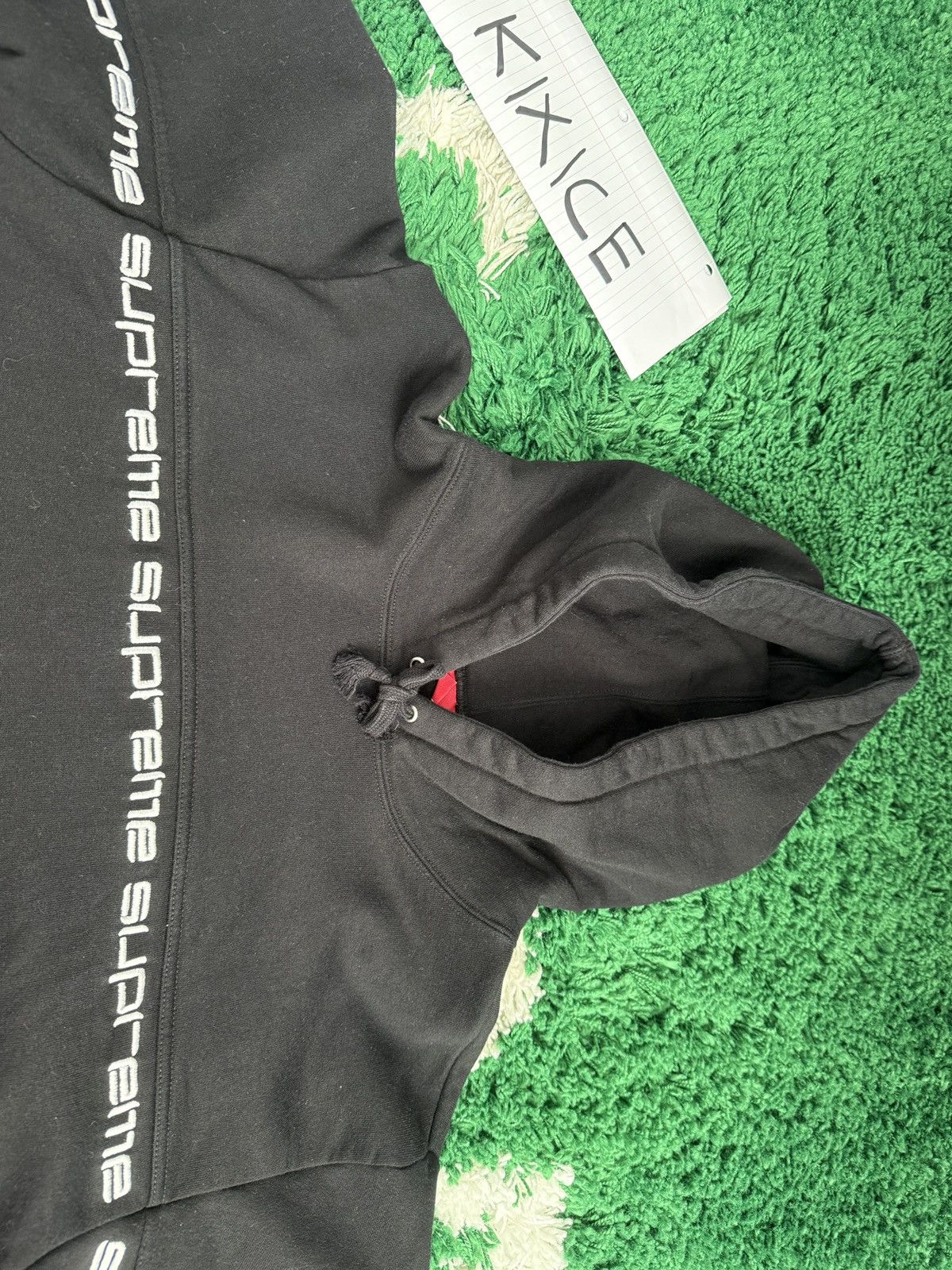 Supreme Supreme Text Stripe Hooded Sweatshirt Size US L / EU 52-54 / 3 - 2 Thumbnail