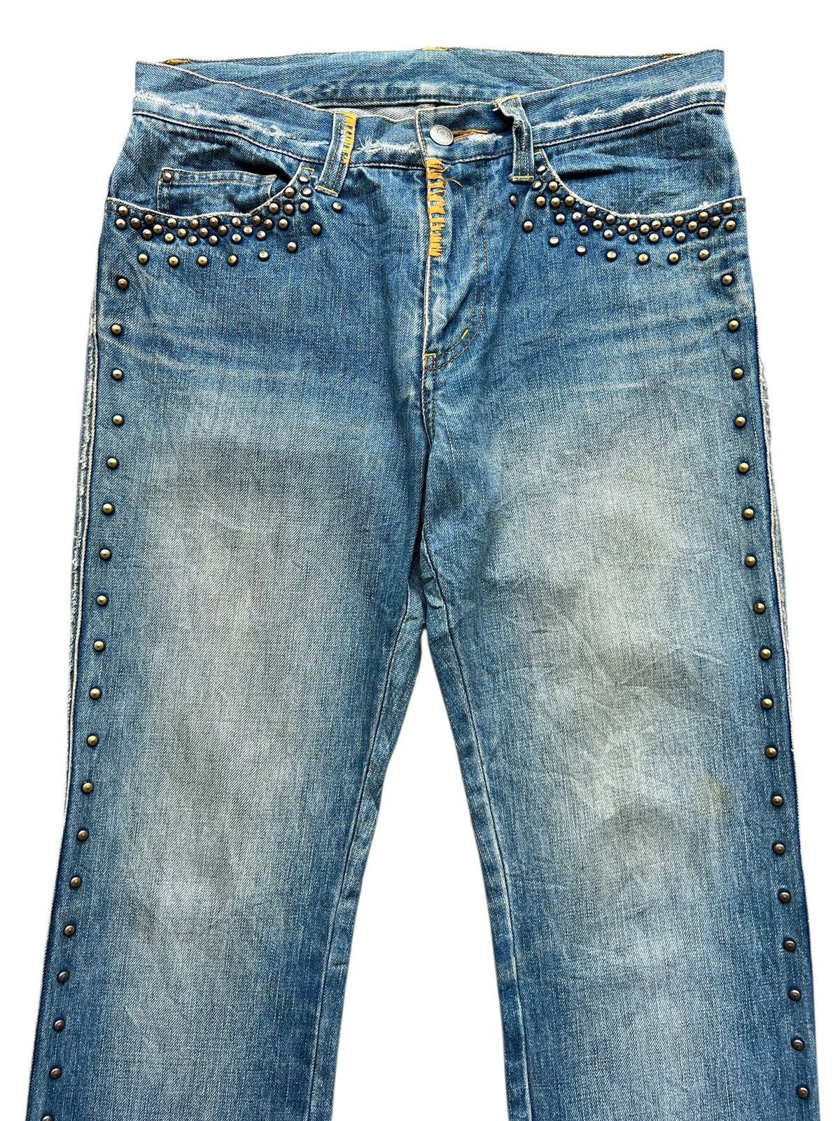 Katharine Hamnett London Vintage Katherine Studded Denim Jeans 30x33 Size 30" / US 8 / IT 44 - 4 Thumbnail