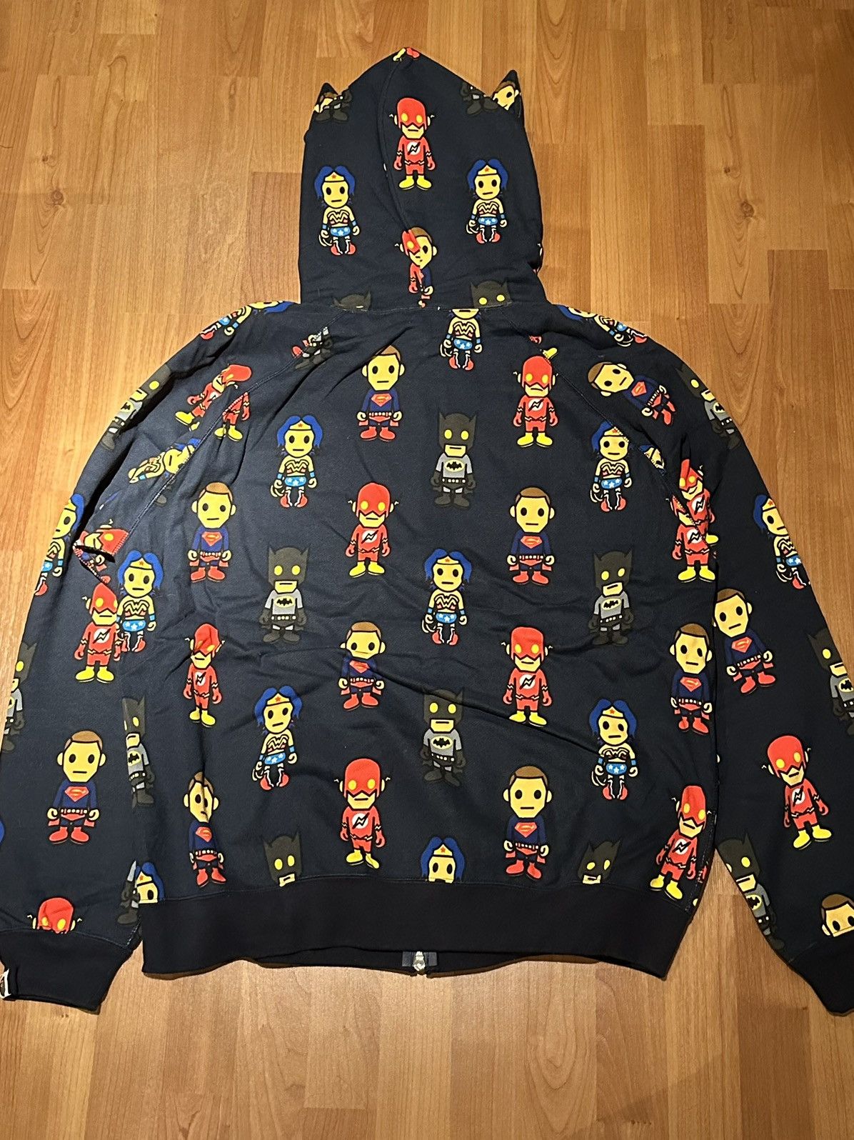 Bape × DC Comics Bape x DC Baby Milo Full Zip Hoodie Size US L / EU 52-54 / 3 - 2 Thumbnail