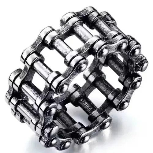 High Sport × Jewelry × Ring Of Fire Vintage Bicycle Chain Ring Size ONE SIZE - 2 Thumbnail