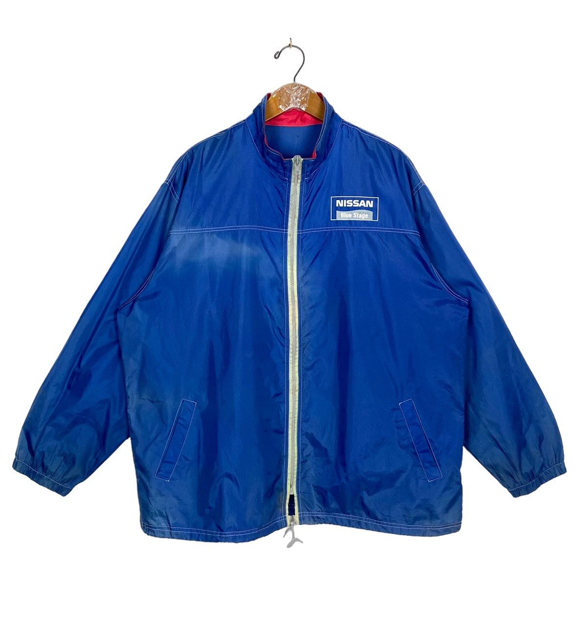 Japanese Brand Rare‼️ Vintage Sunfaded Nissan Blue Stage Zipper Jacket Size US L / EU 52-54 / 3 - 1 Thumbnail